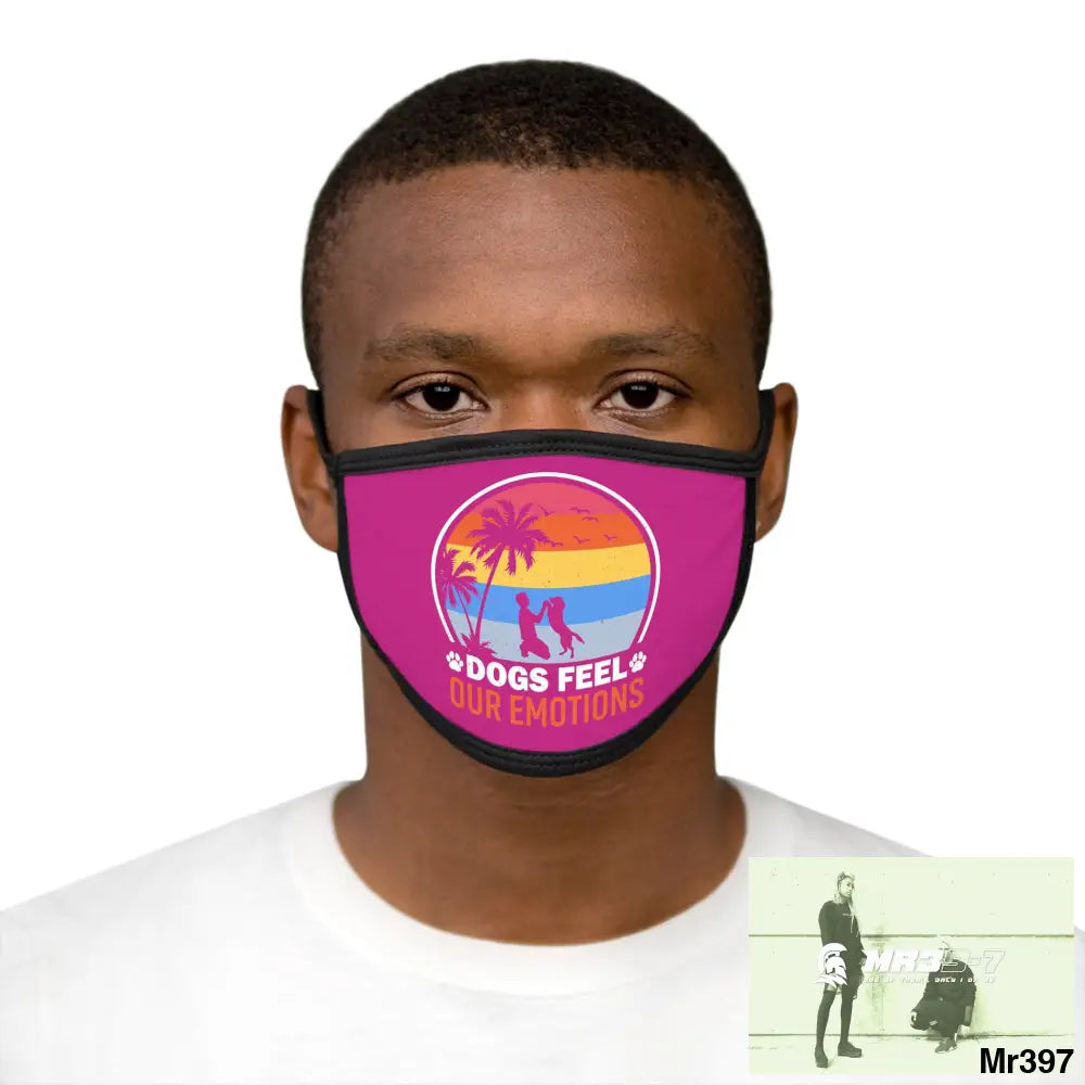 Dogs feel our emotions Mixed-Fabric Face Mask One size Accessories