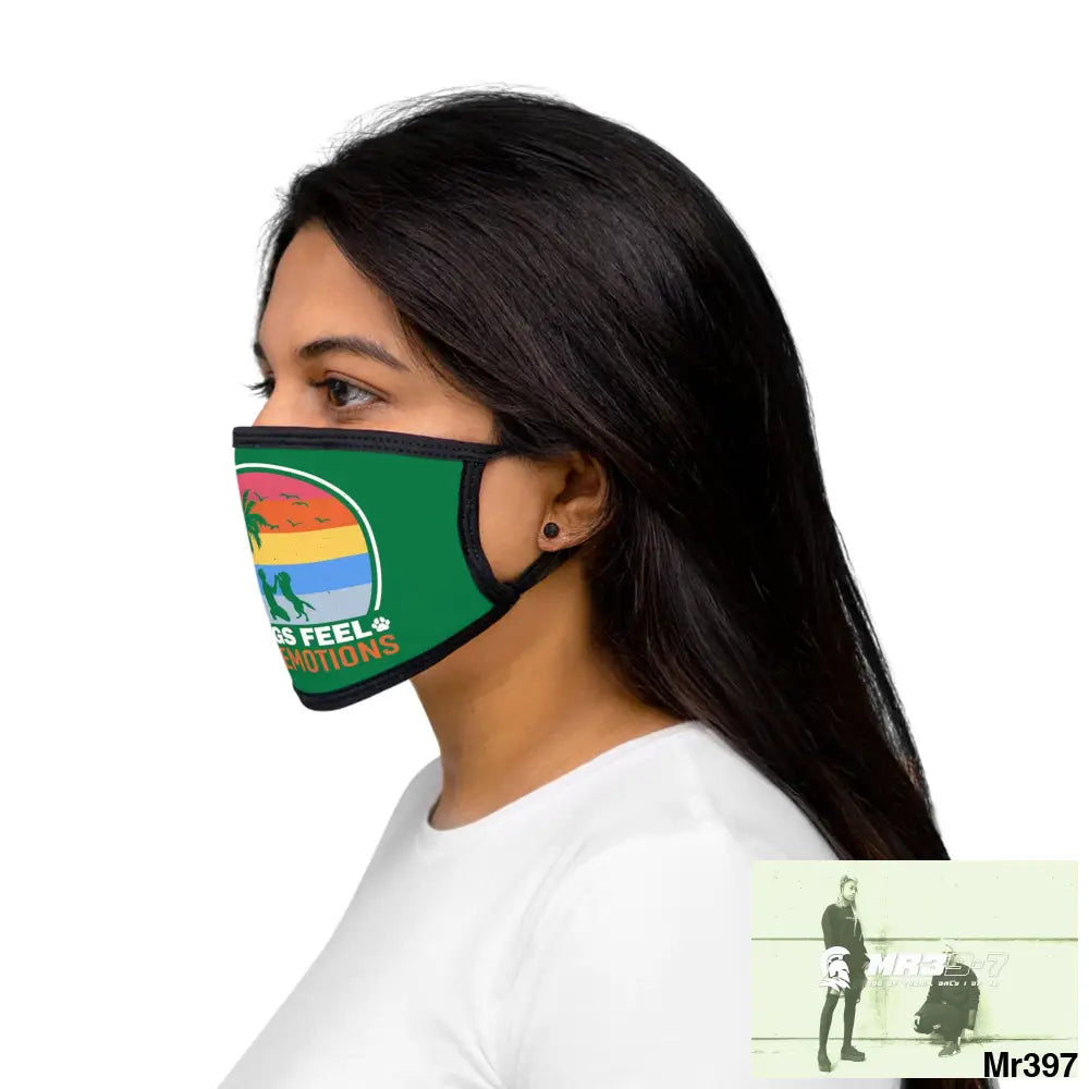 Dogs feel our emotions Mixed-Fabric Face Mask One size Accessories