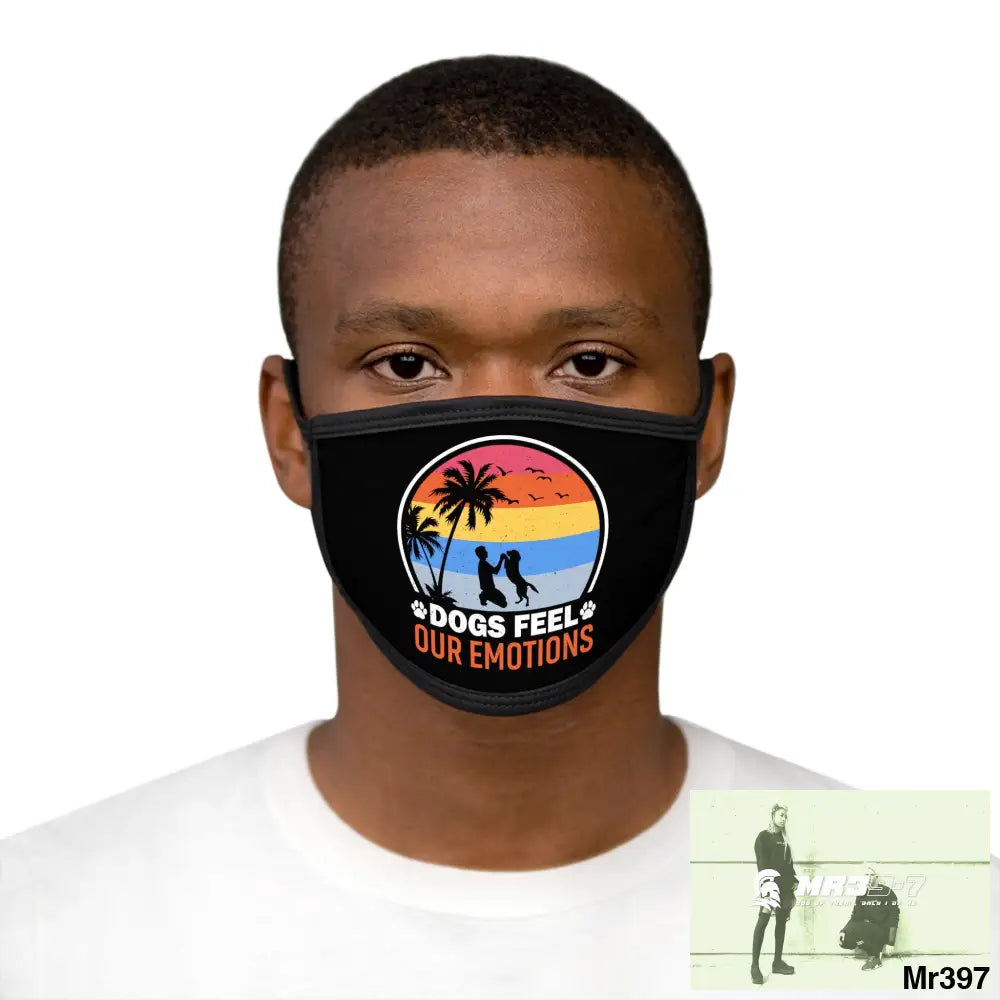 Dogs feel our emotions Mixed-Fabric Face Mask One size Accessories