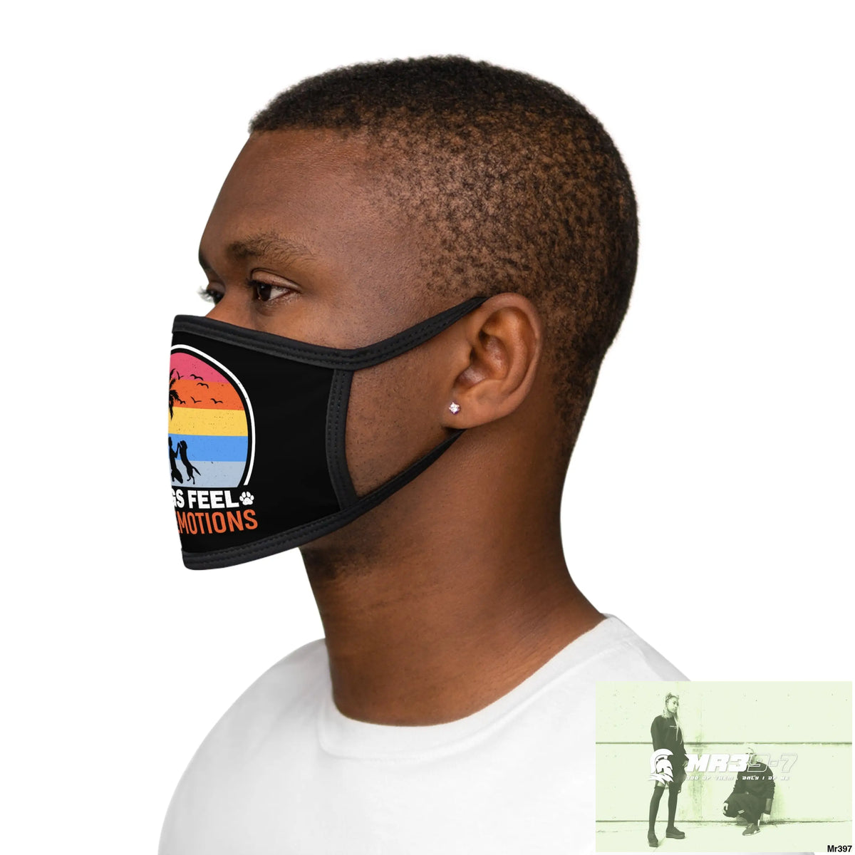 Dogs feel our emotions Mixed-Fabric Face Mask One size Accessories
