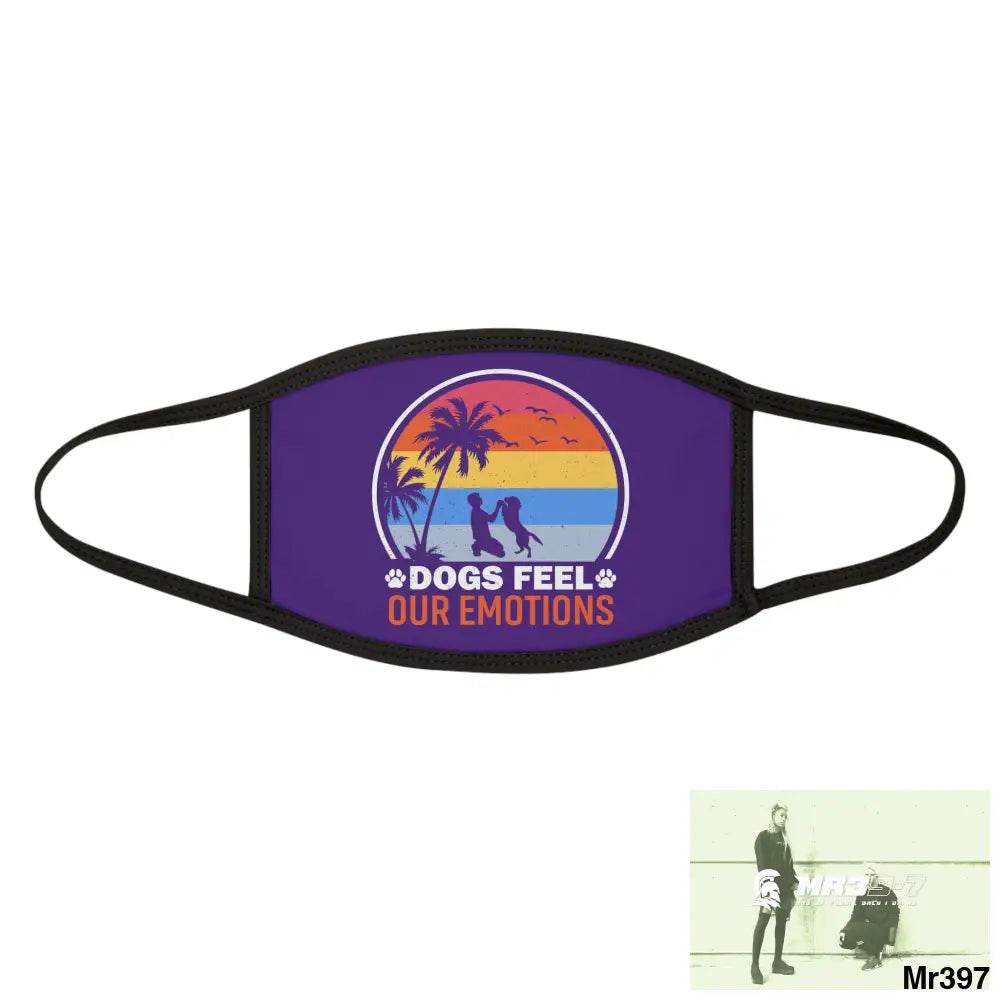 Dogs feel our emotions Mixed-Fabric Face Mask One size Accessories