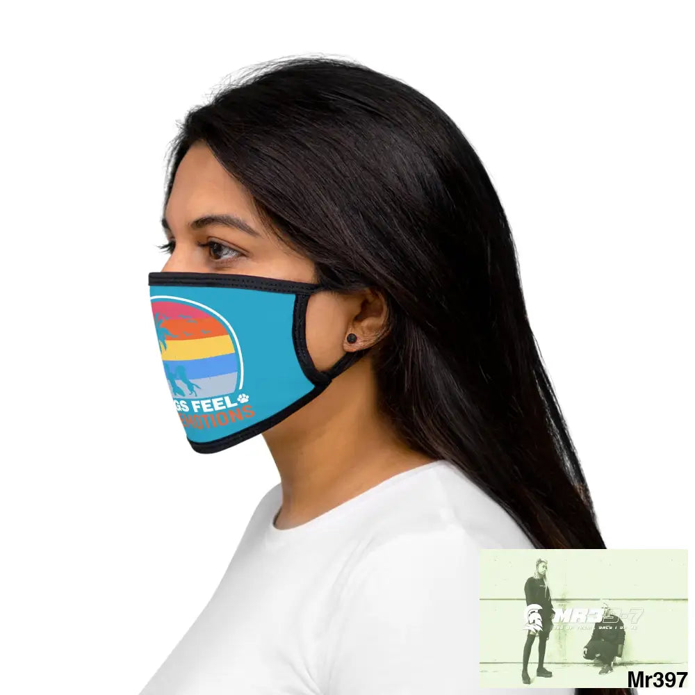 Dogs feel our emotions Mixed-Fabric Face Mask One size Accessories