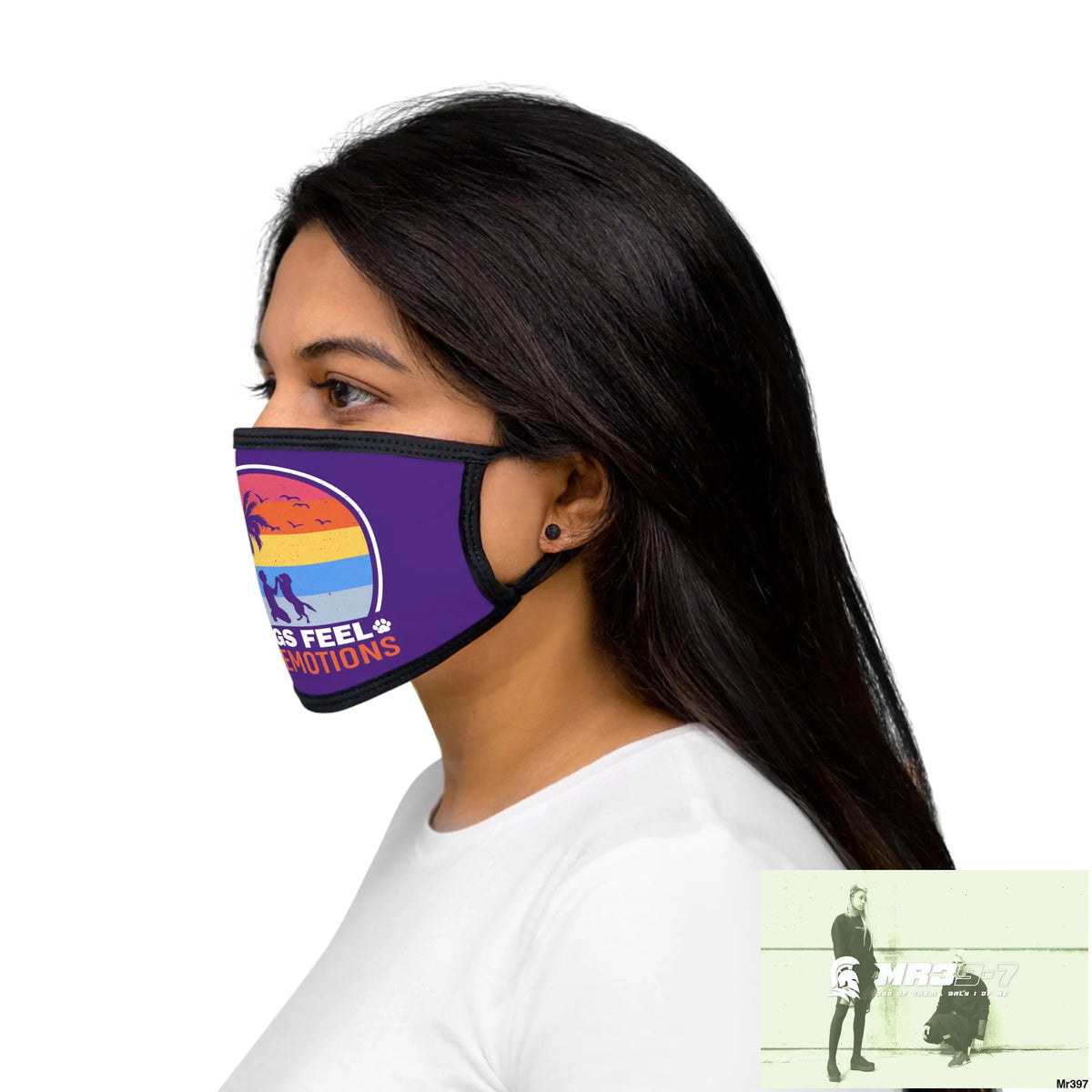 Dogs feel our emotions Mixed-Fabric Face Mask One size Accessories