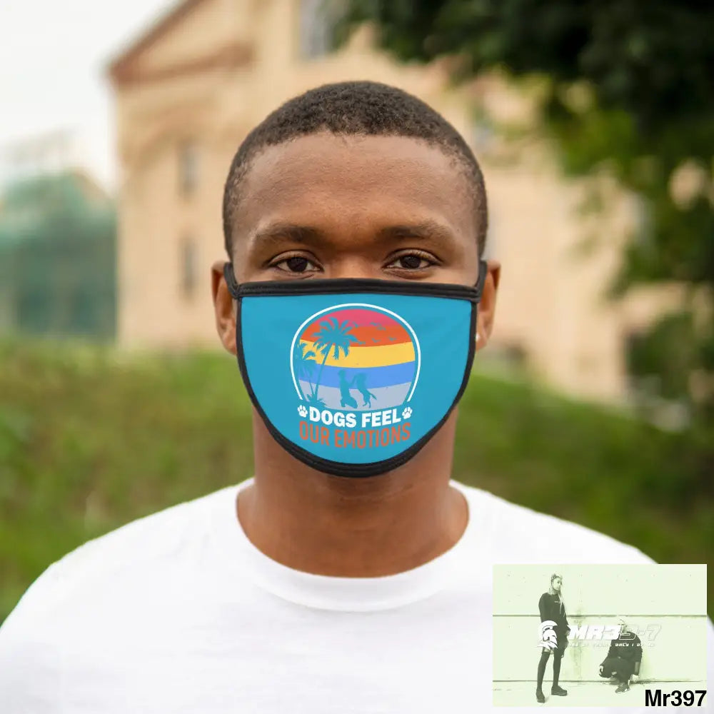 Dogs feel our emotions Mixed-Fabric Face Mask One size Accessories