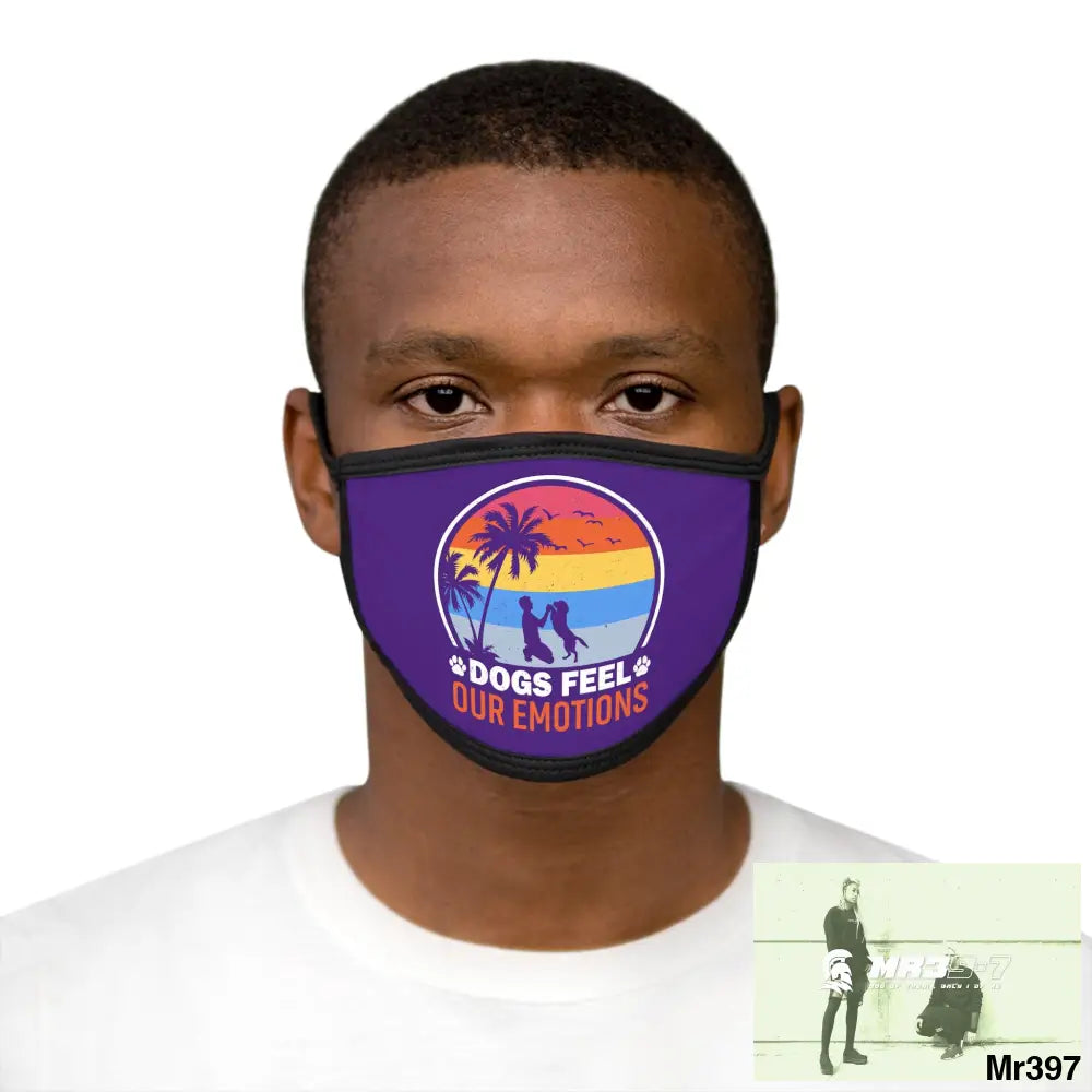 Dogs feel our emotions Mixed-Fabric Face Mask One size Accessories