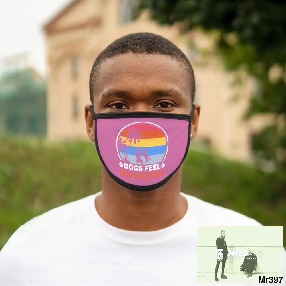 Dogs feel our emotions Mixed-Fabric Face Mask One size Accessories