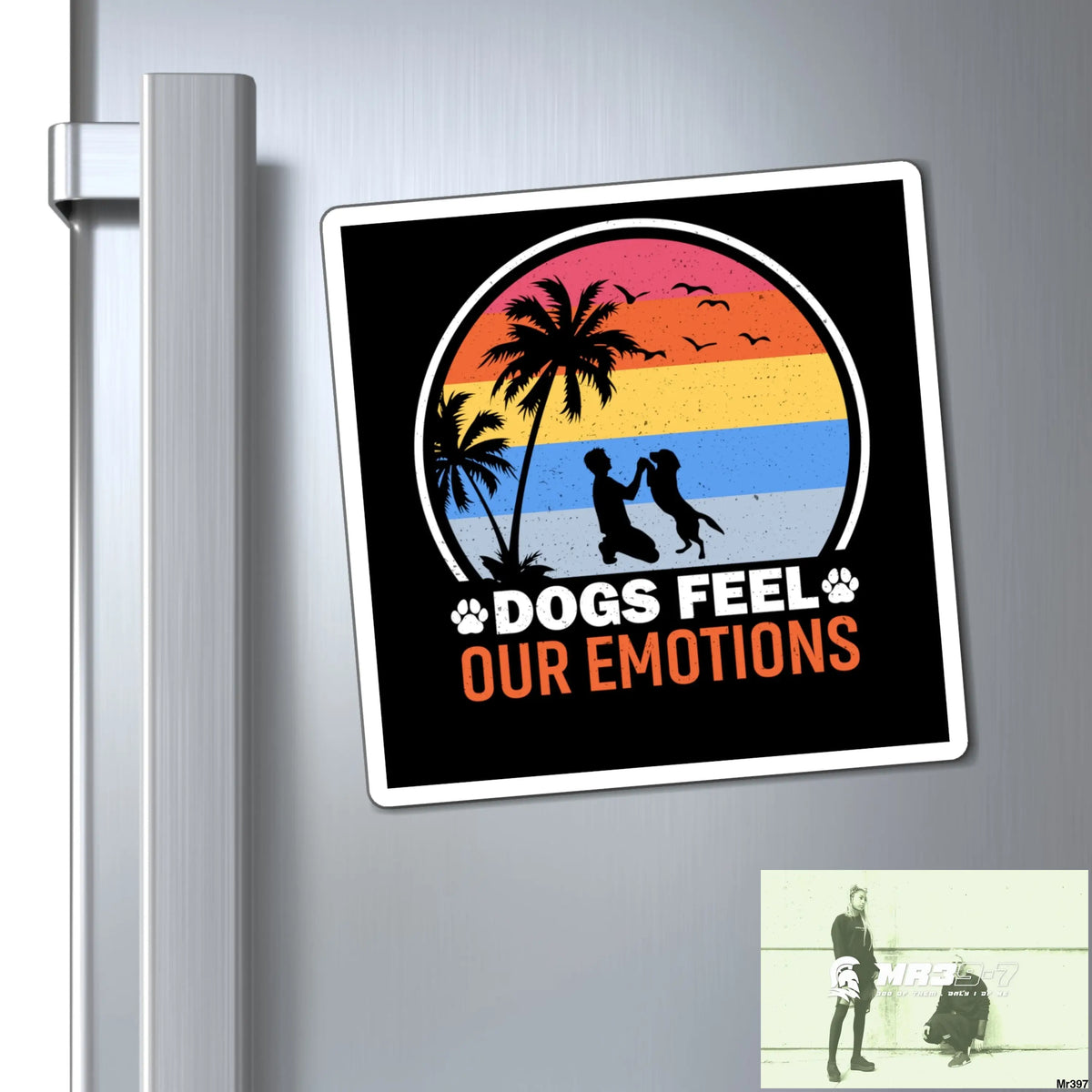 Emotional dogs magnet 6’’ × 6’’ Paper products