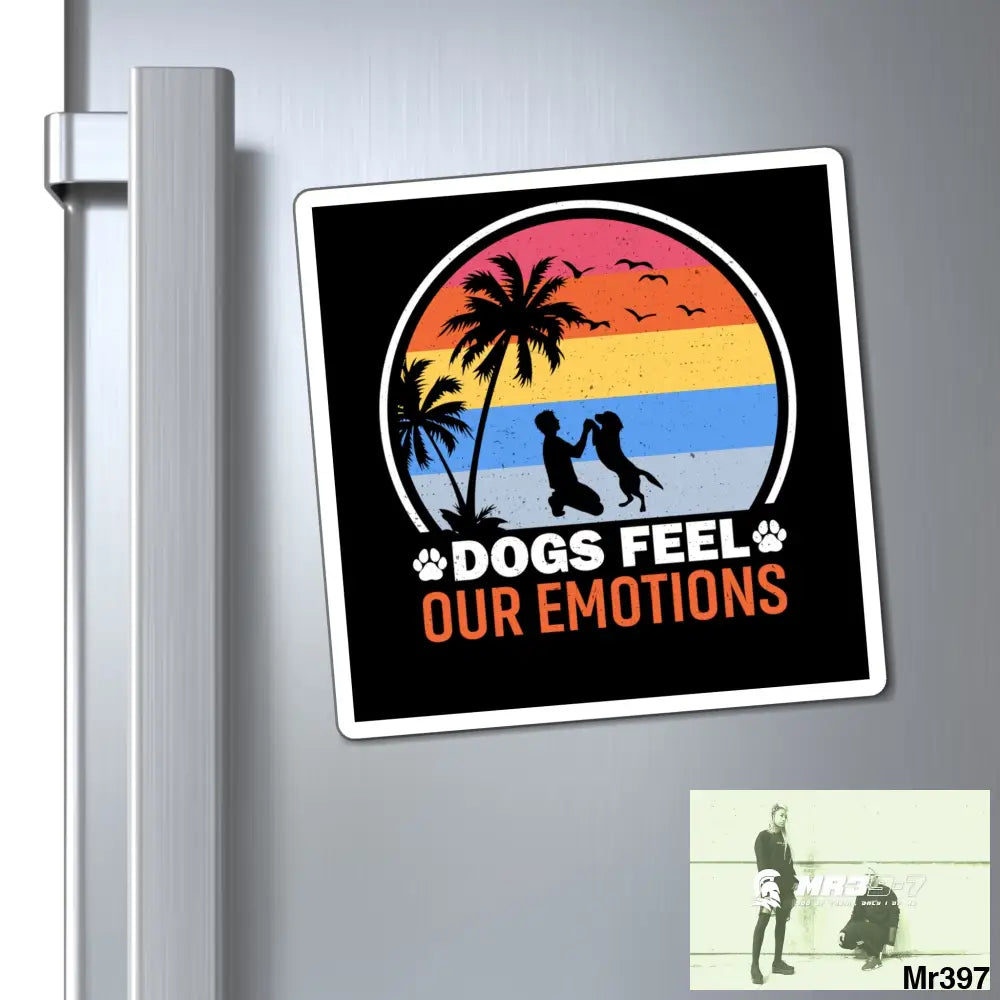 Emotional dogs magnet 6’’ × 6’’ Paper products