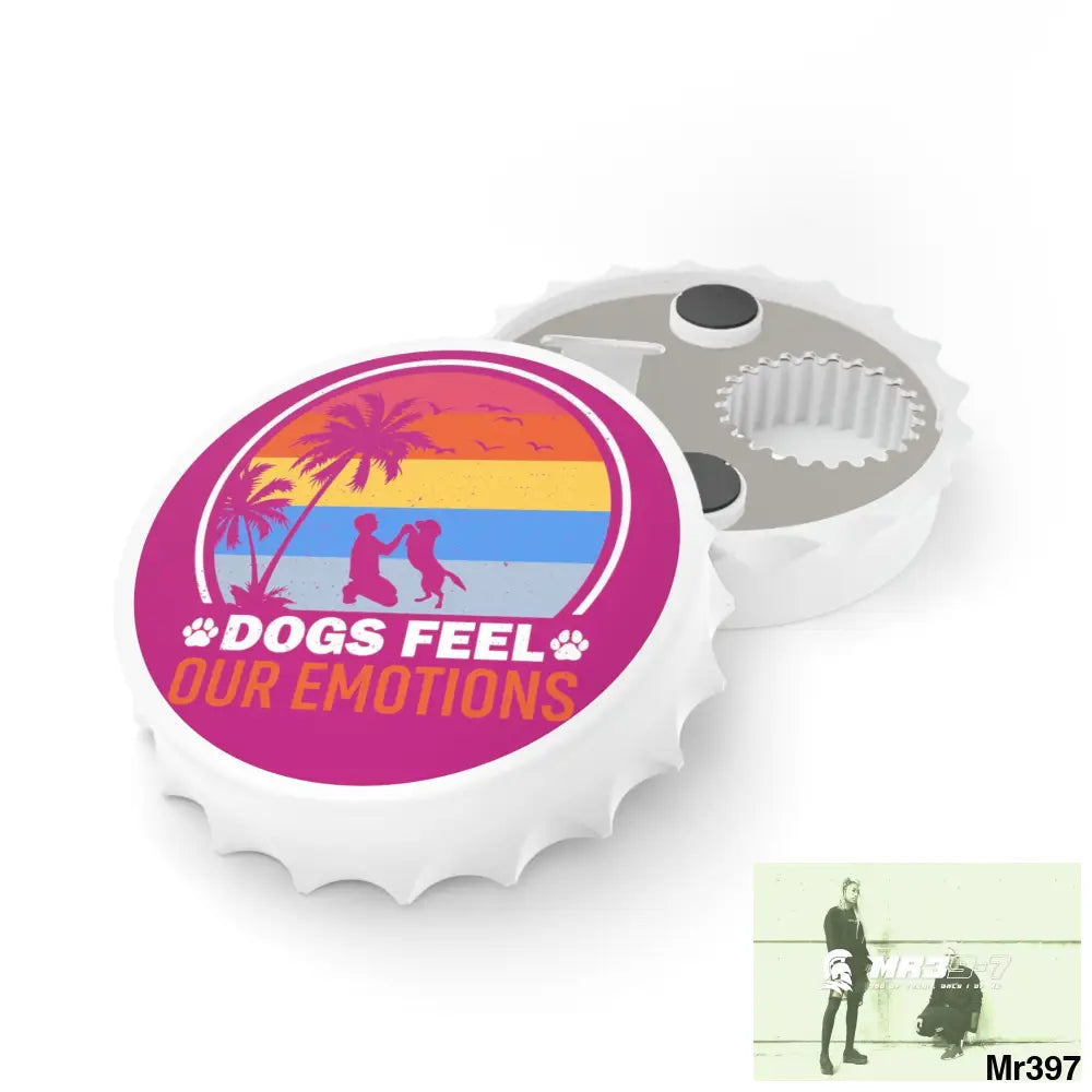 Emotional Dogs Magnetic Bottle Opener One size / White Accessories