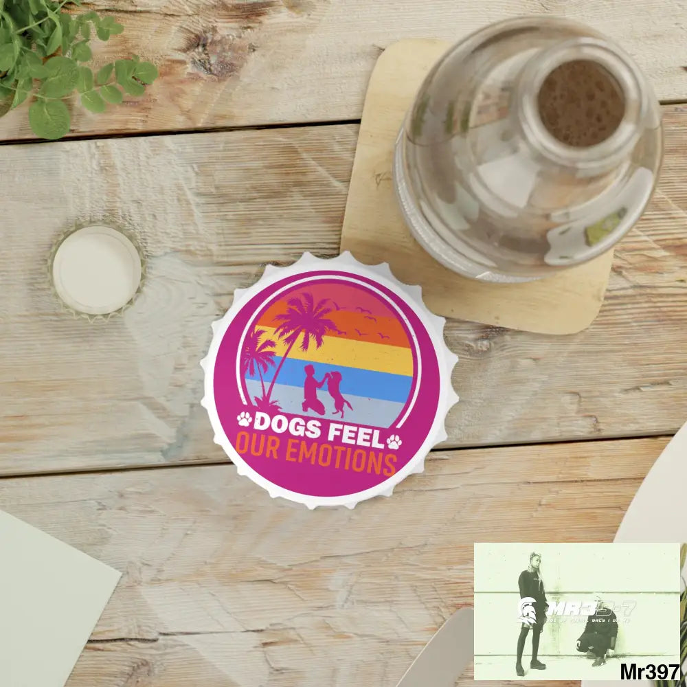 Emotional Dogs Magnetic Bottle Opener One size / White Accessories