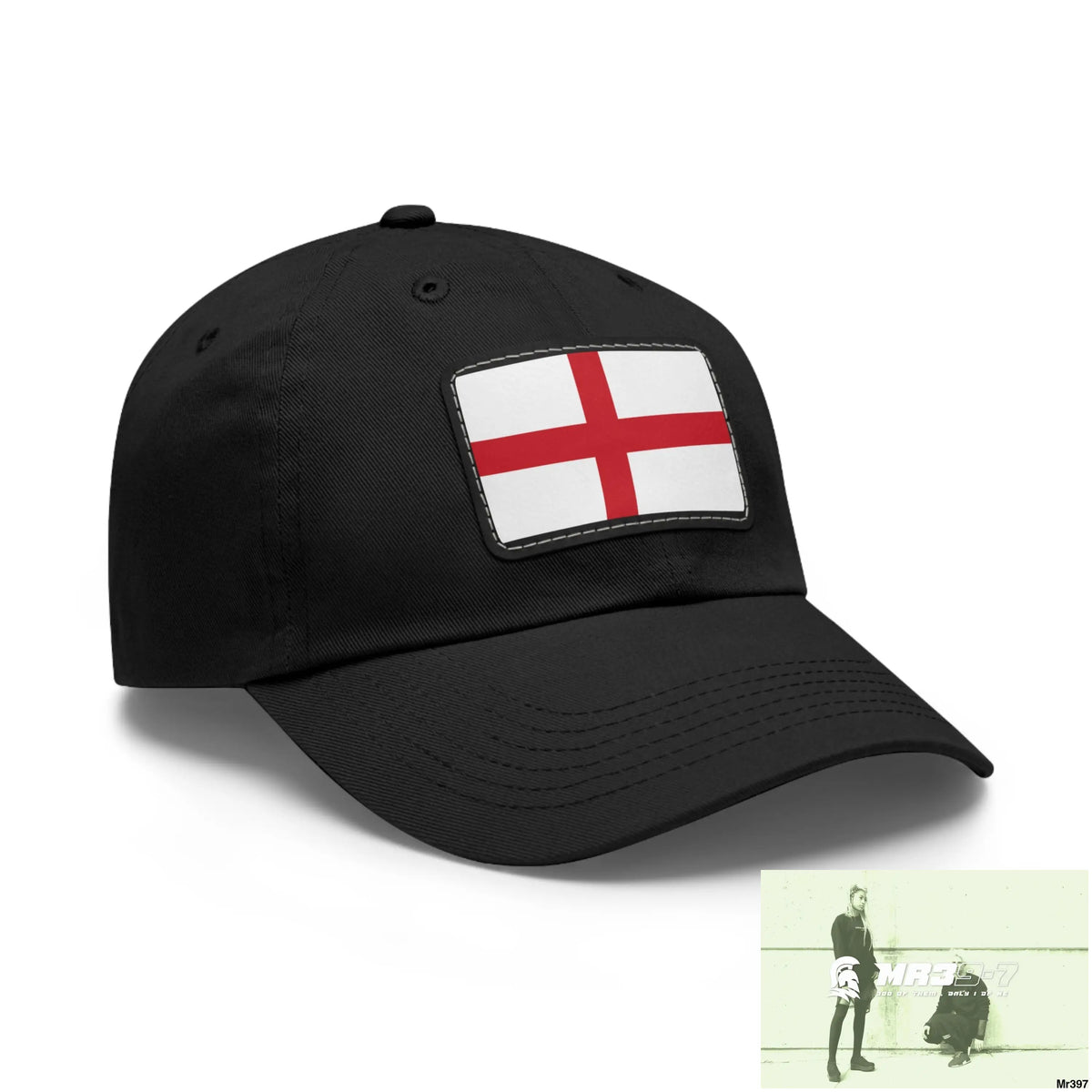 England Dad Hat with Leather Patch (Rectangle) Hats