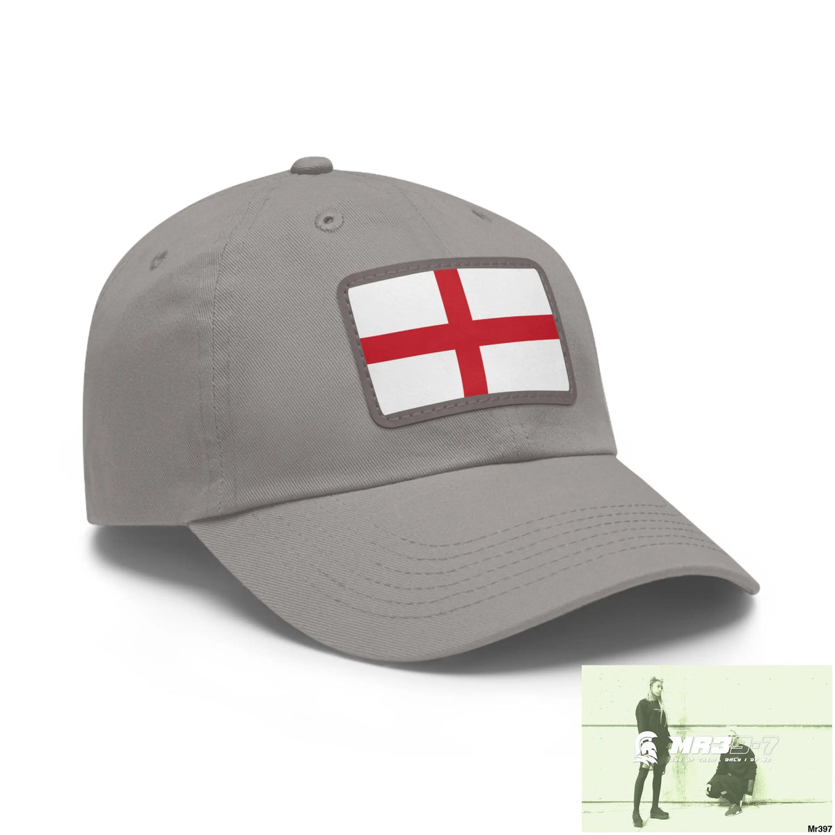England Dad Hat with Leather Patch (Rectangle) Hats
