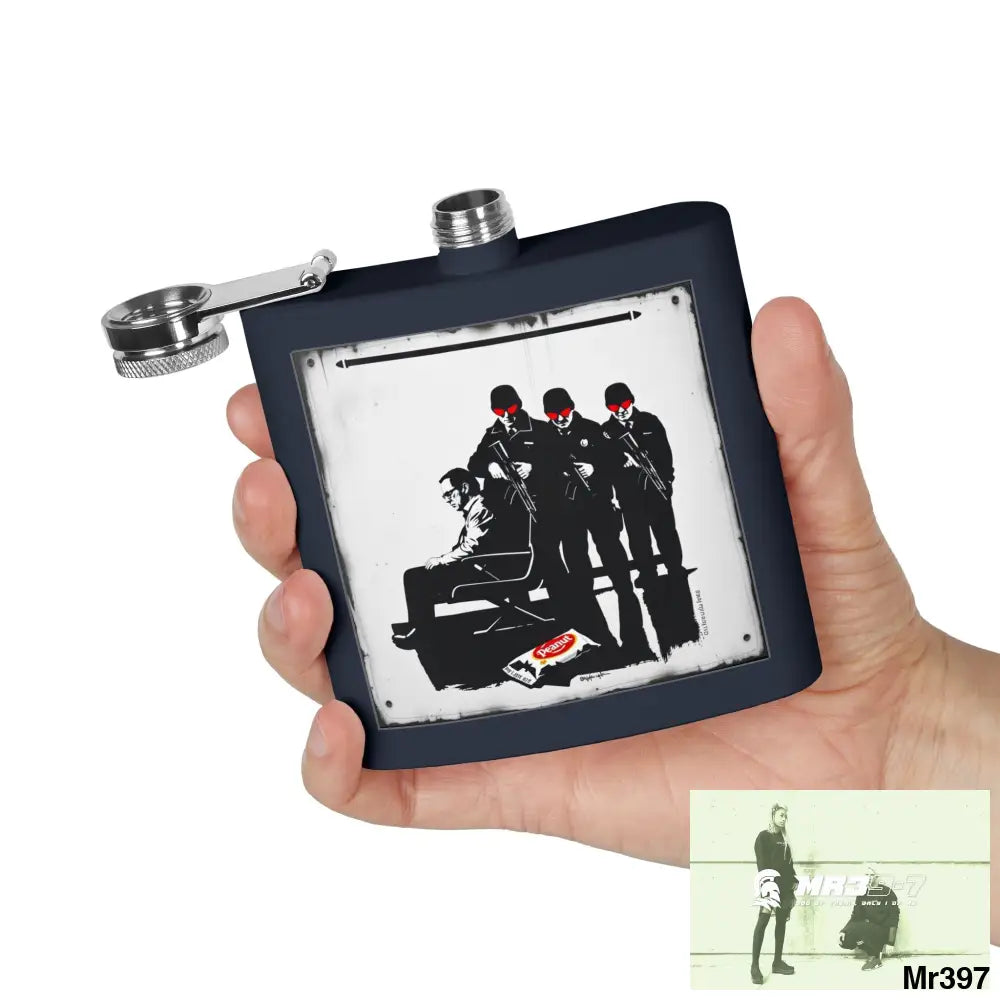 Escape From Hergest Heathrow interception no 1 Stylish Stainless Steel Flask for Tea/ Coffee Lovers - 6oz Personalized