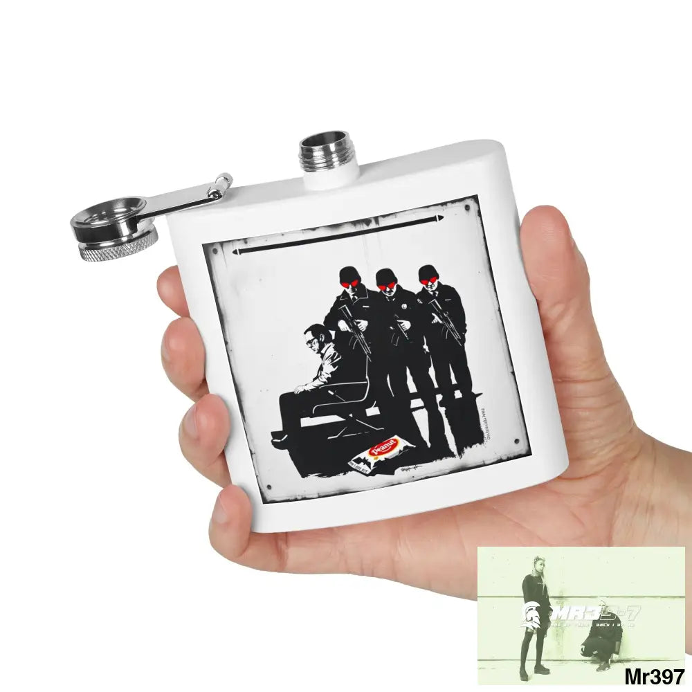 Escape From Hergest Heathrow interception no 1 Stylish Stainless Steel Flask for Tea/ Coffee Lovers - 6oz Personalized