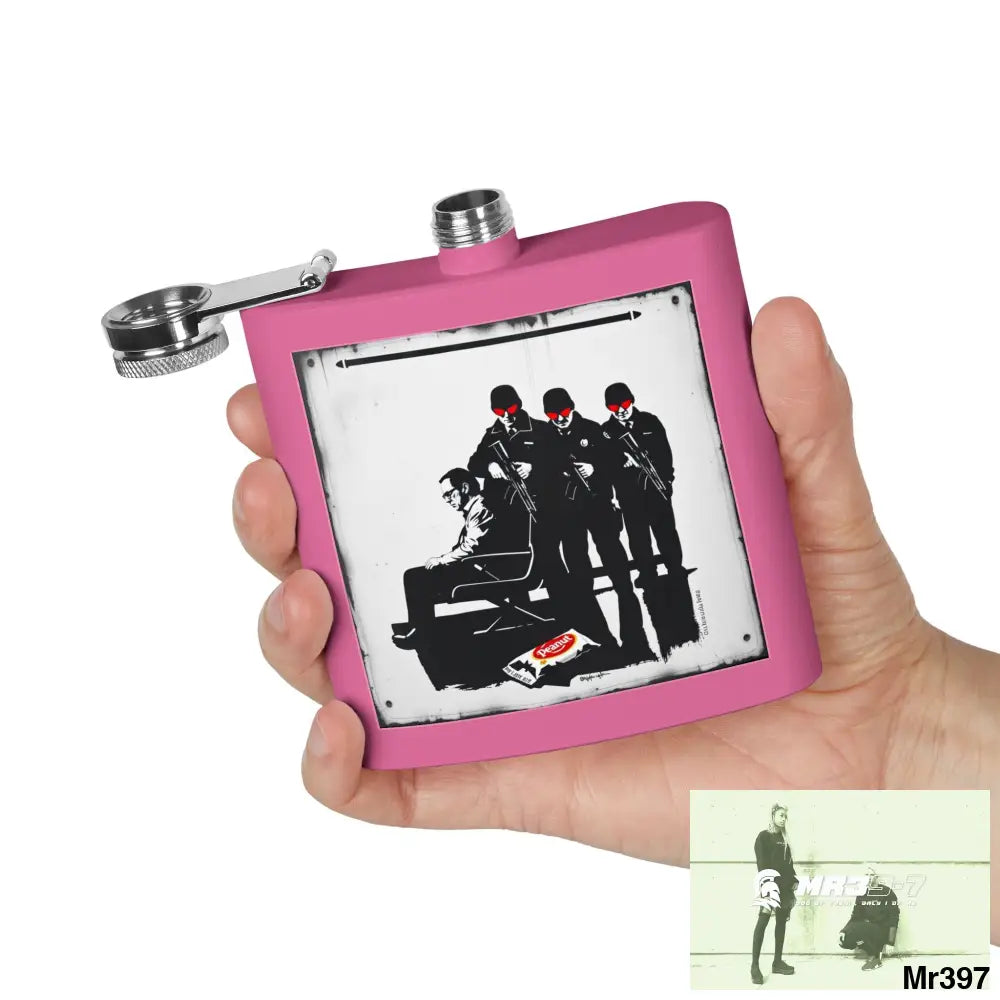 Escape From Hergest Heathrow interception no 1 Stylish Stainless Steel Flask for Tea/ Coffee Lovers - 6oz Personalized