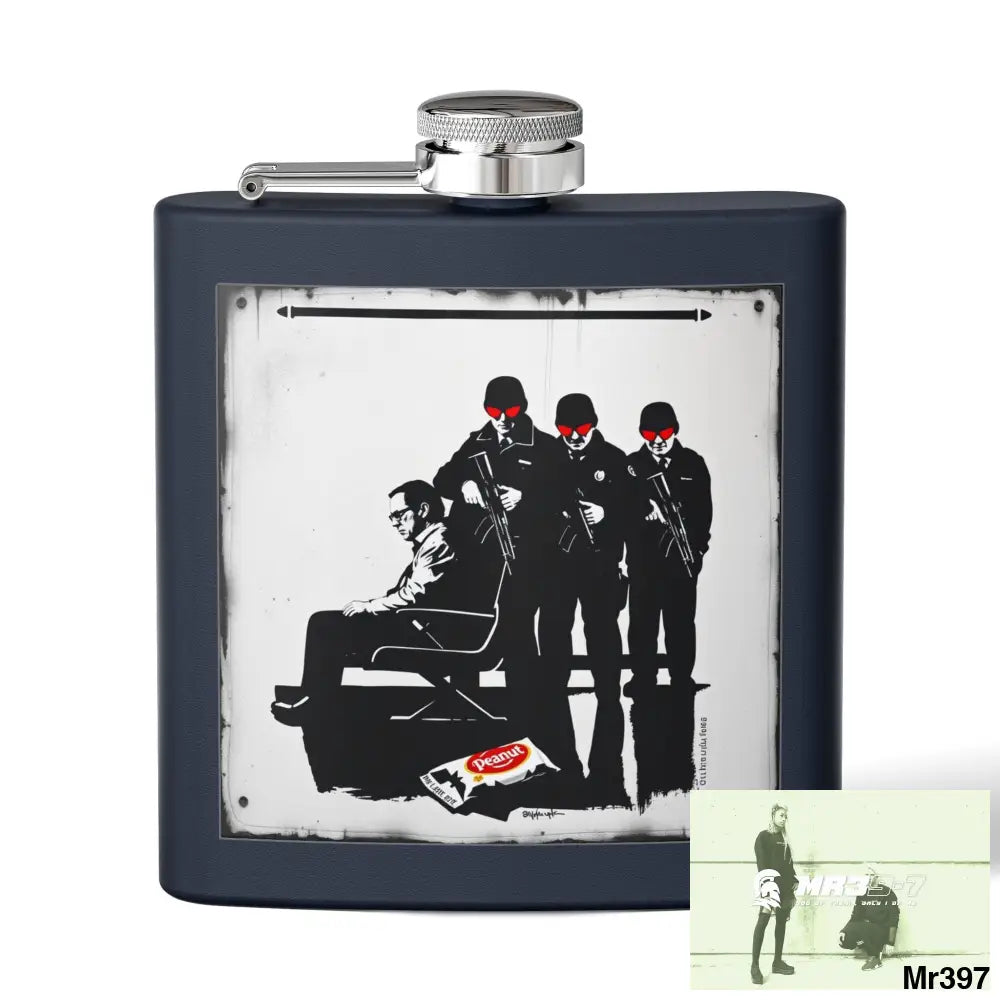 Escape From Hergest Heathrow interception no 1 Stylish Stainless Steel Flask for Tea/ Coffee Lovers - 6oz Personalized