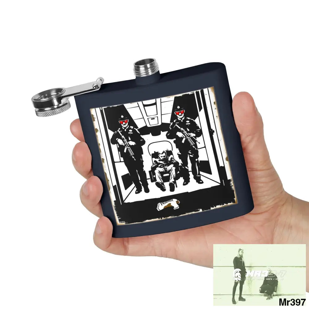 Escape From Hergest Heathrow interception no 4 Stylish Stainless Steel Flask for Tea/ Coffee Lovers - 6oz Personalized