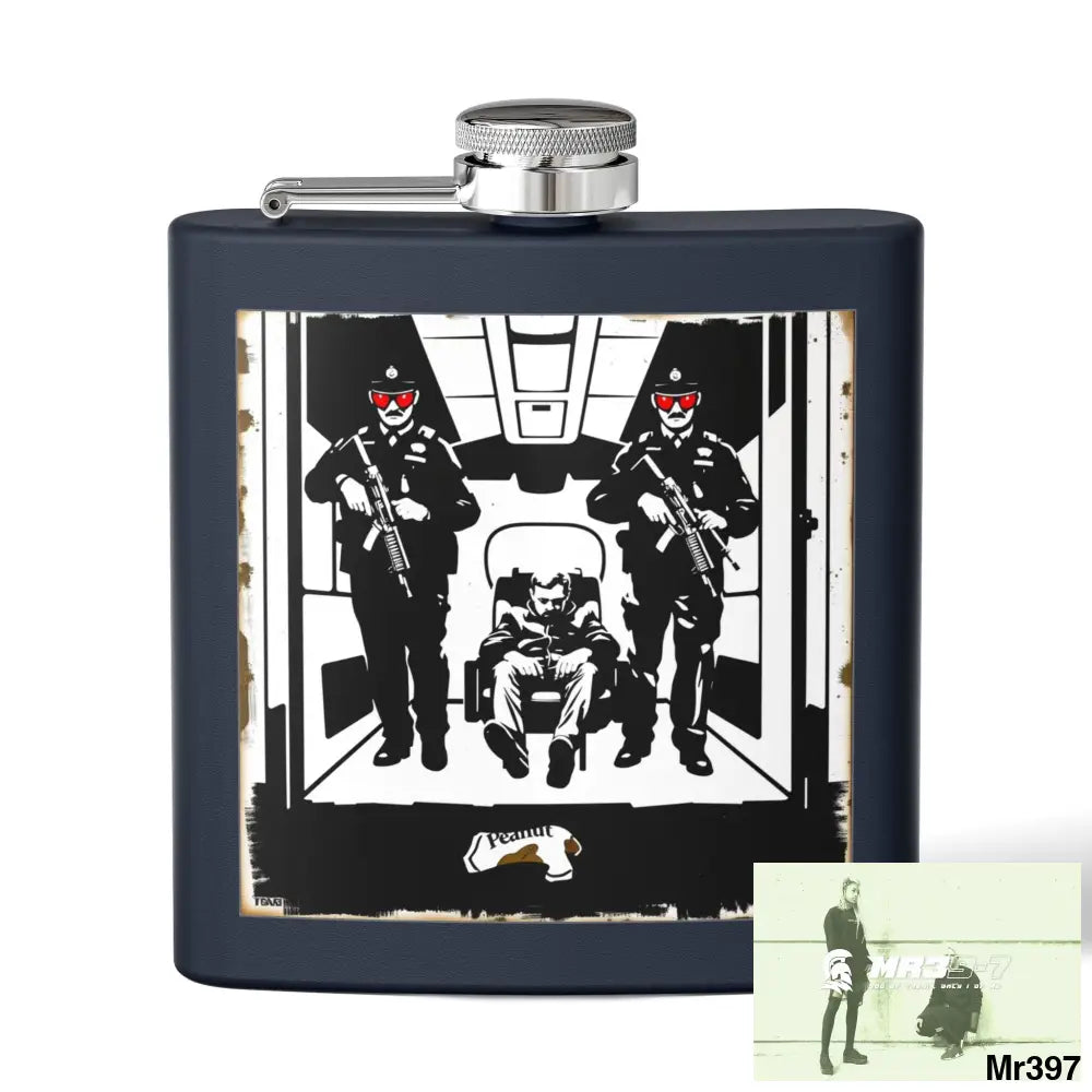 Escape From Hergest Heathrow interception no 4 Stylish Stainless Steel Flask for Tea/ Coffee Lovers - 6oz Personalized