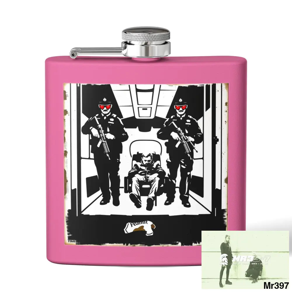 Escape From Hergest Heathrow interception no 4 Stylish Stainless Steel Flask for Tea/ Coffee Lovers - 6oz Personalized