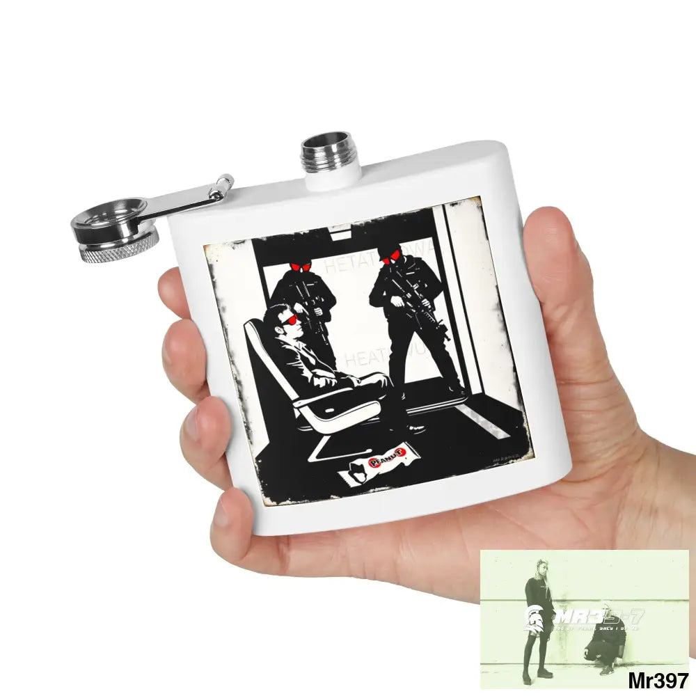 Escape From Hergest Heathrowi interception no 1 Stylish Stainless Steel Flask for Tea/ Coffee Lovers - 6oz Personalized