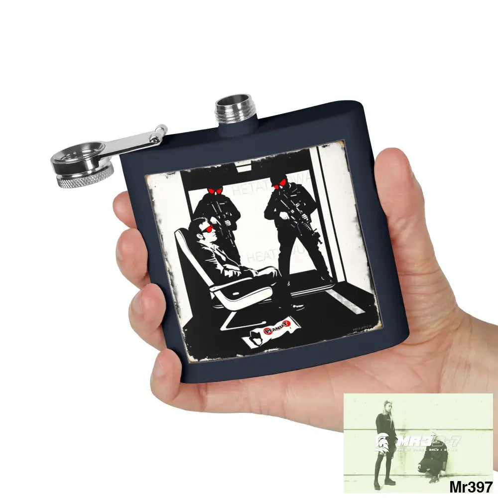 Escape From Hergest Heathrowi interception no 1 Stylish Stainless Steel Flask for Tea/ Coffee Lovers - 6oz Personalized