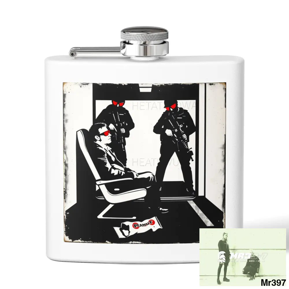 Escape From Hergest Heathrowi interception no 1 Stylish Stainless Steel Flask for Tea/ Coffee Lovers - 6oz Personalized