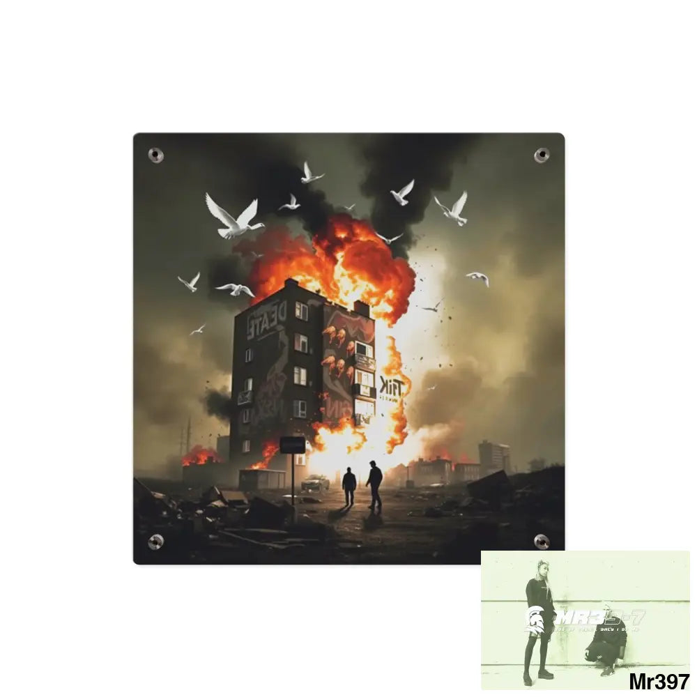 Escape from the block no 1 2628 days Death Flat Covert Failures Ltd Edition no 22 Acrylic Wall Art Panels Home Decor