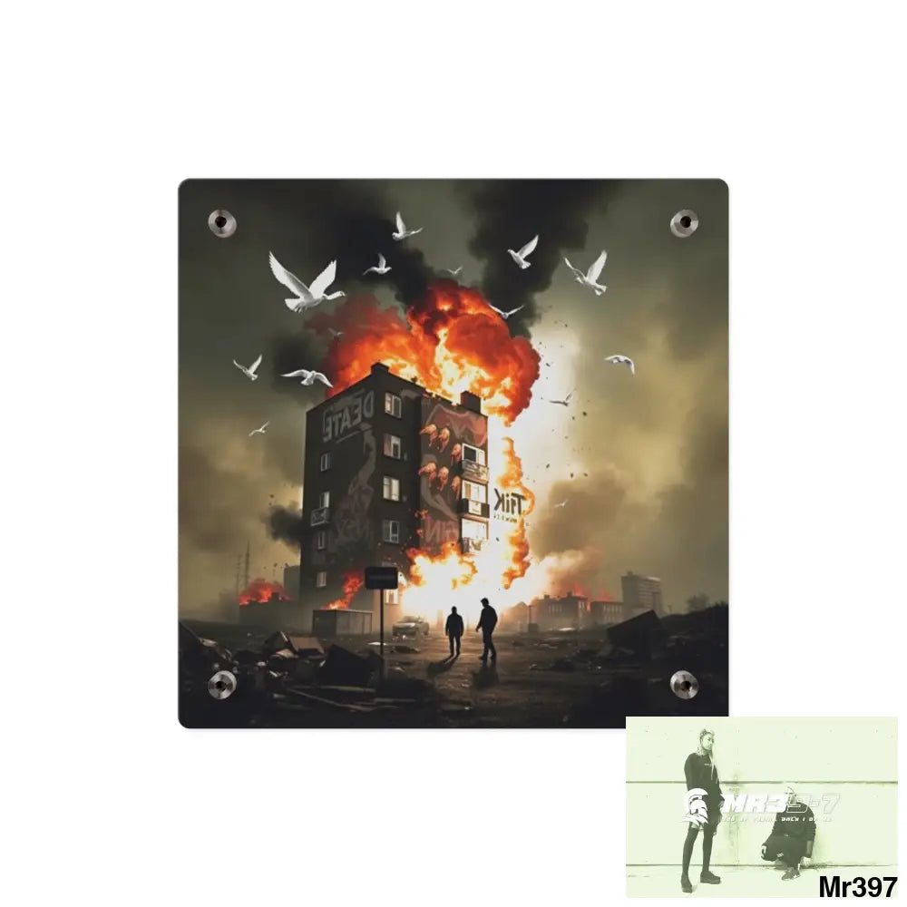 Escape from the block no 1 2628 days Death Flat Covert Failures Ltd Edition no 22 Acrylic Wall Art Panels Home Decor