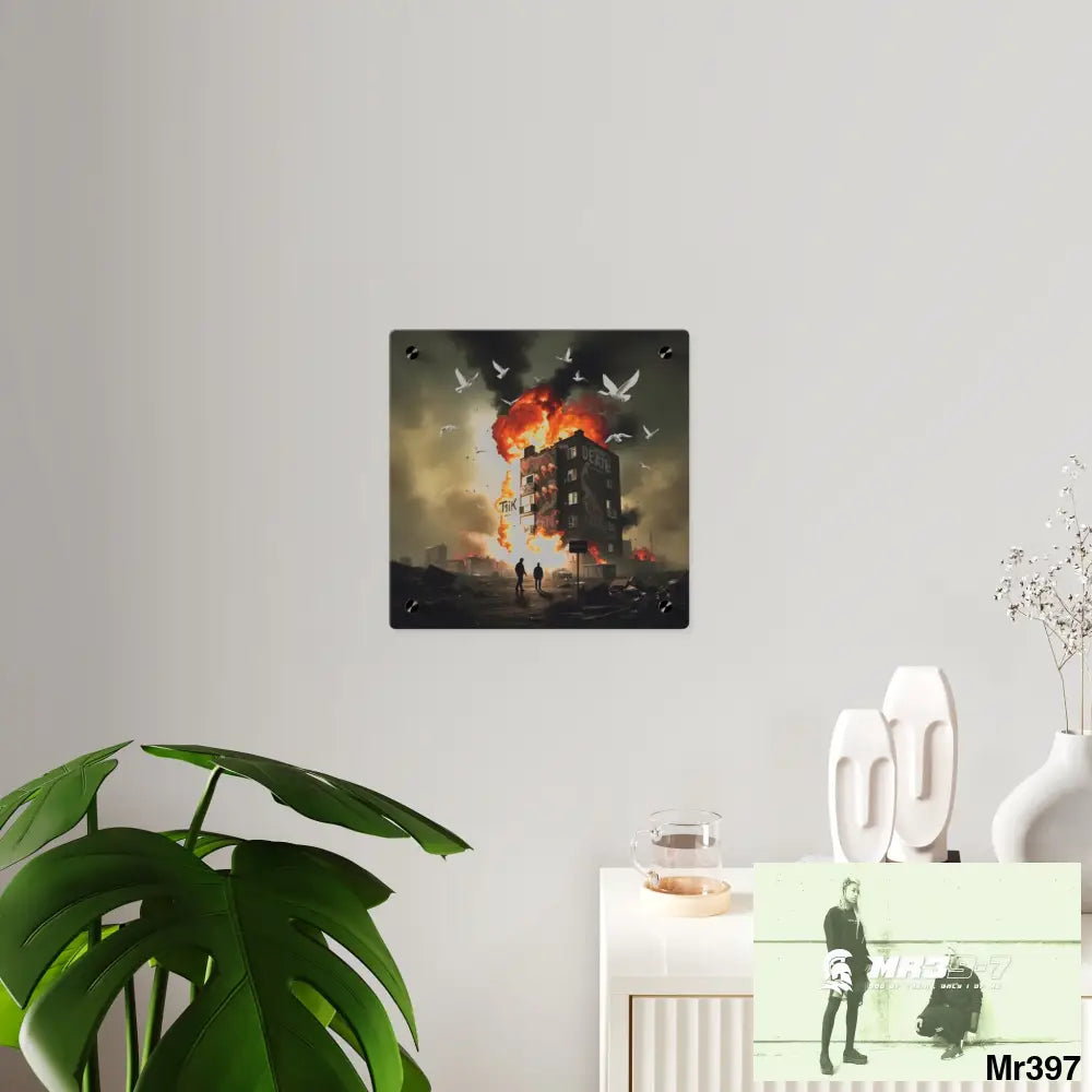 Escape from the block no 1 2628 days Death Flat Covert Failures Ltd Edition no 22 Acrylic Wall Art Panels Home Decor