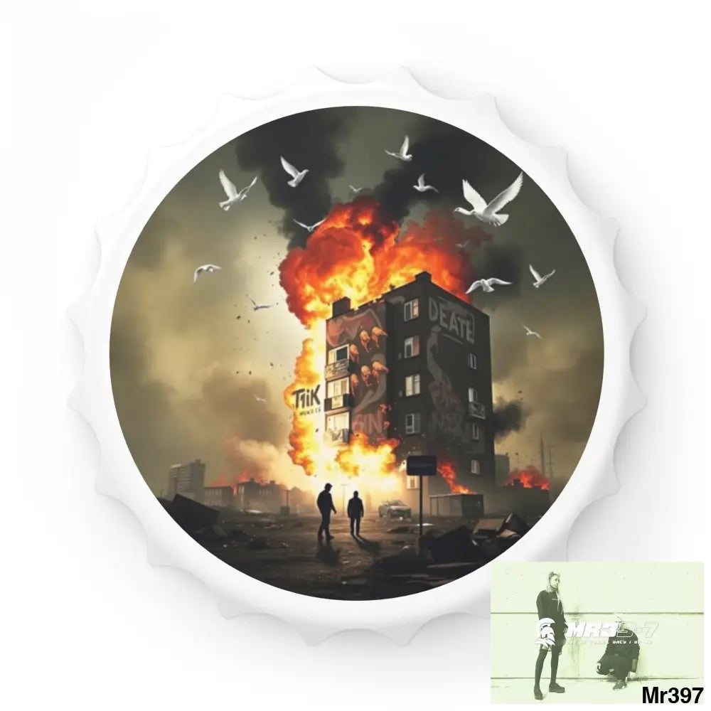 ESCAPE FROM THE BLOCK NO 1 2628 DAYS DEATH FLAT COVERT FAILURES LTD EDITION NO 22 Magnetic Bottle Opener One size