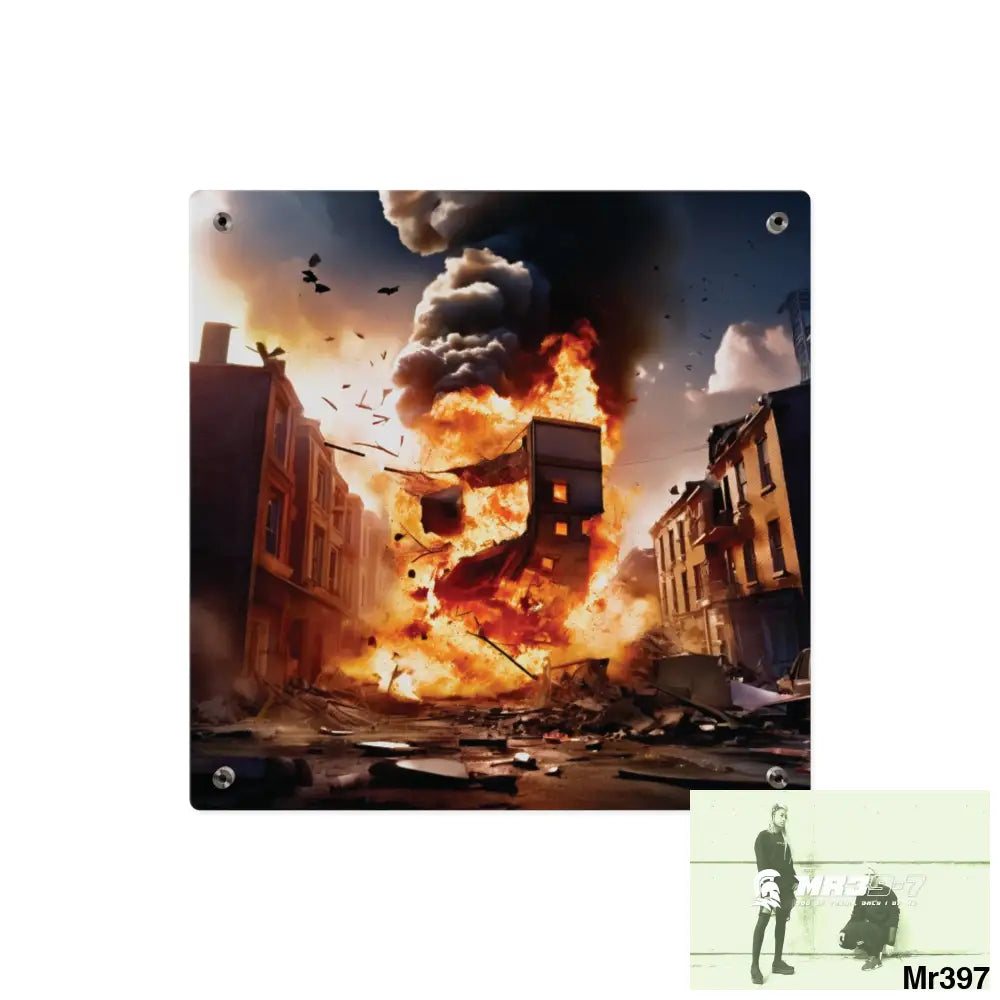 Escape from the block no 11 2628 days Death Flat Covert Failures Ltd Edition no 22 Acrylic Wall Art Panels Home Decor