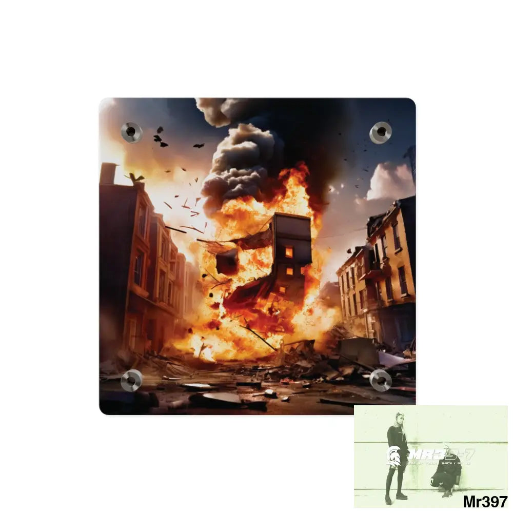 Escape from the block no 11 2628 days Death Flat Covert Failures Ltd Edition no 22 Acrylic Wall Art Panels Home Decor