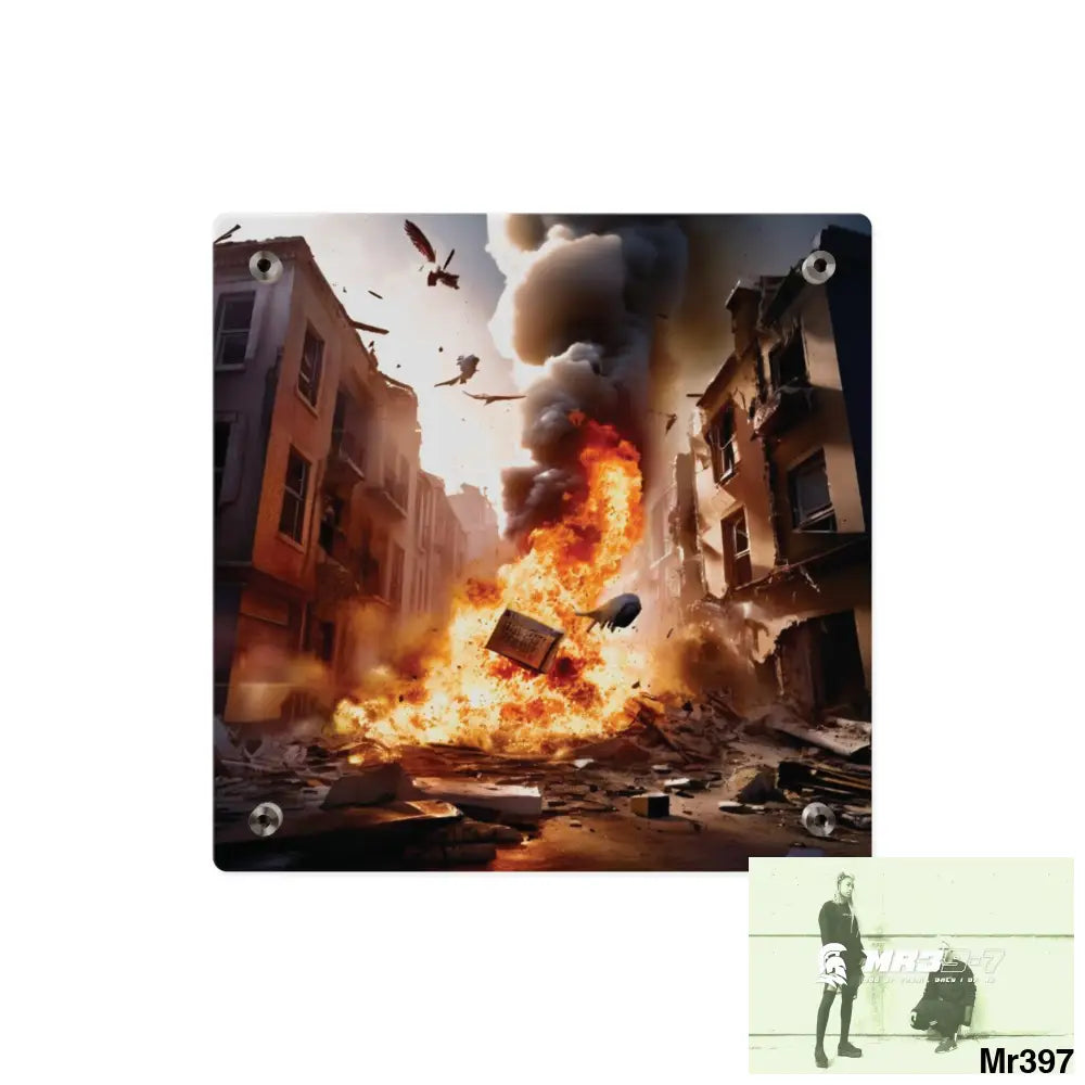 Escape from the block no 12 2628 days Death Flat Covert Failures Ltd Edition no 22 Acrylic Wall Art Panels Home Decor