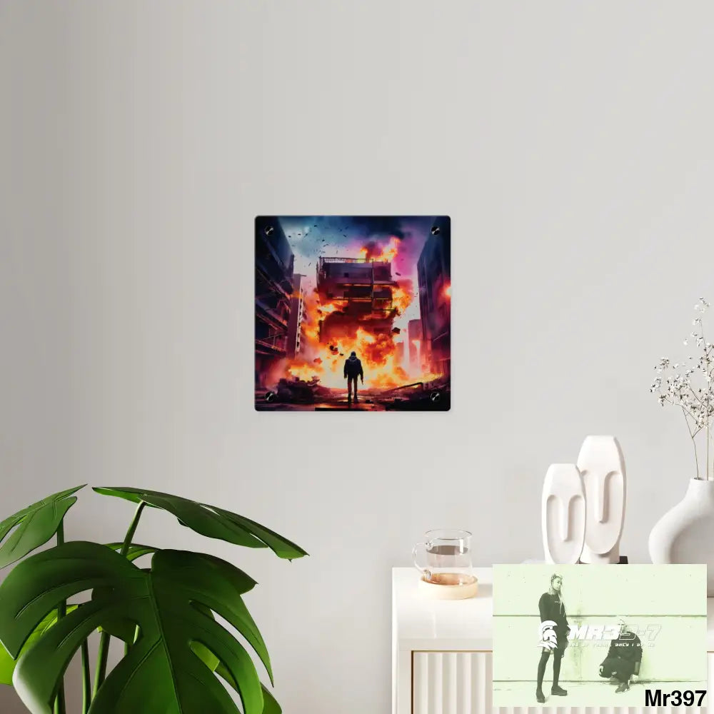 Escape from the block no 13 2628 days Death Flat Covert Failures Ltd Edition no 22 Acrylic Wall Art Panels Home Decor