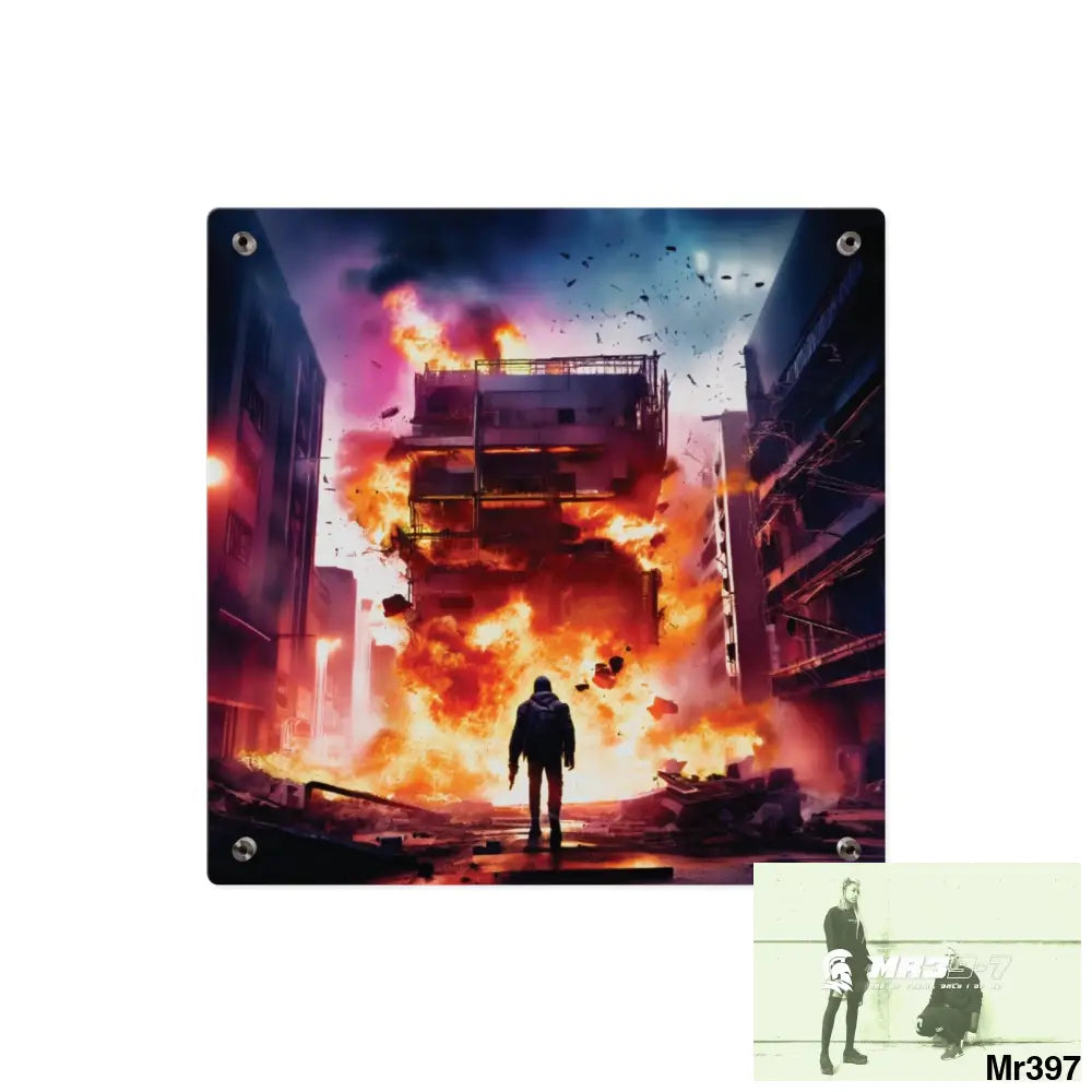 Escape from the block no 13 2628 days Death Flat Covert Failures Ltd Edition no 22 Acrylic Wall Art Panels Home Decor