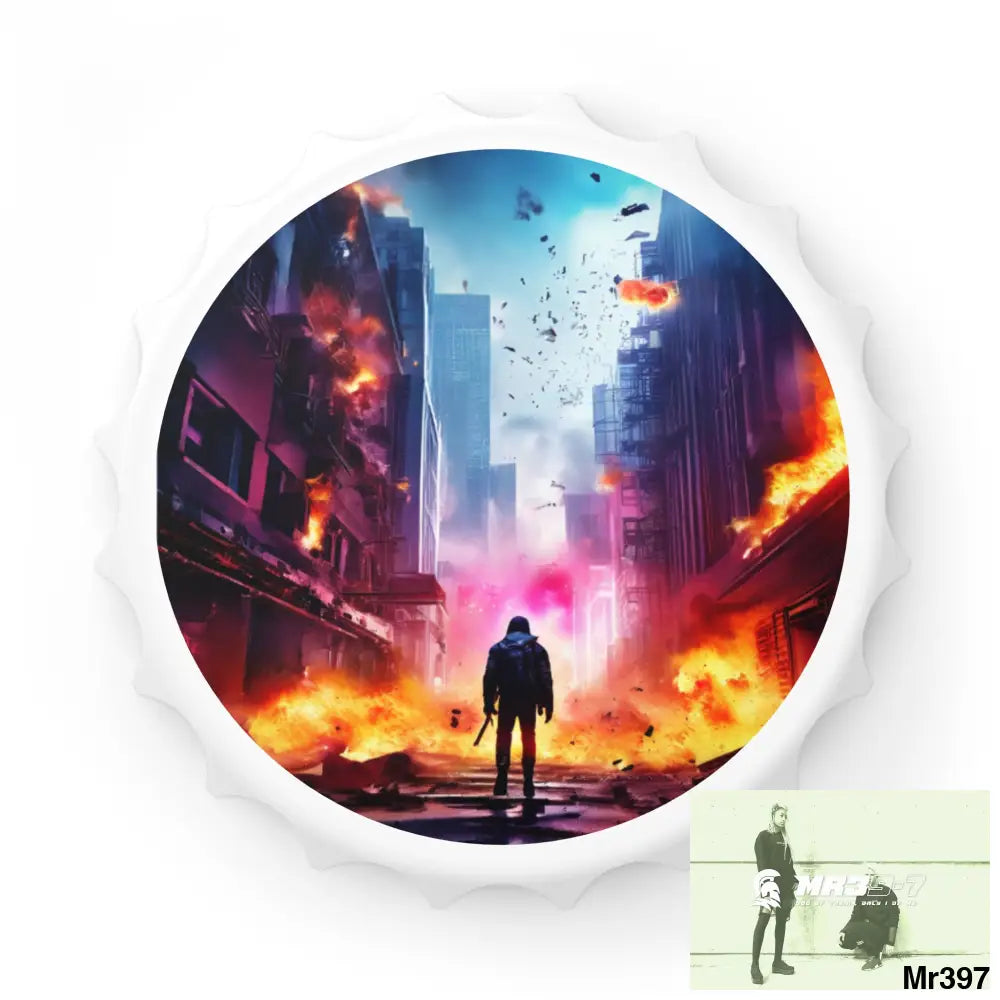 ESCAPE FROM THE BLOCK NO 13 2628 DAYS DEATH FLAT COVERT FAILURES LTD EDITION NO 22 Magnetic Bottle Opener One size