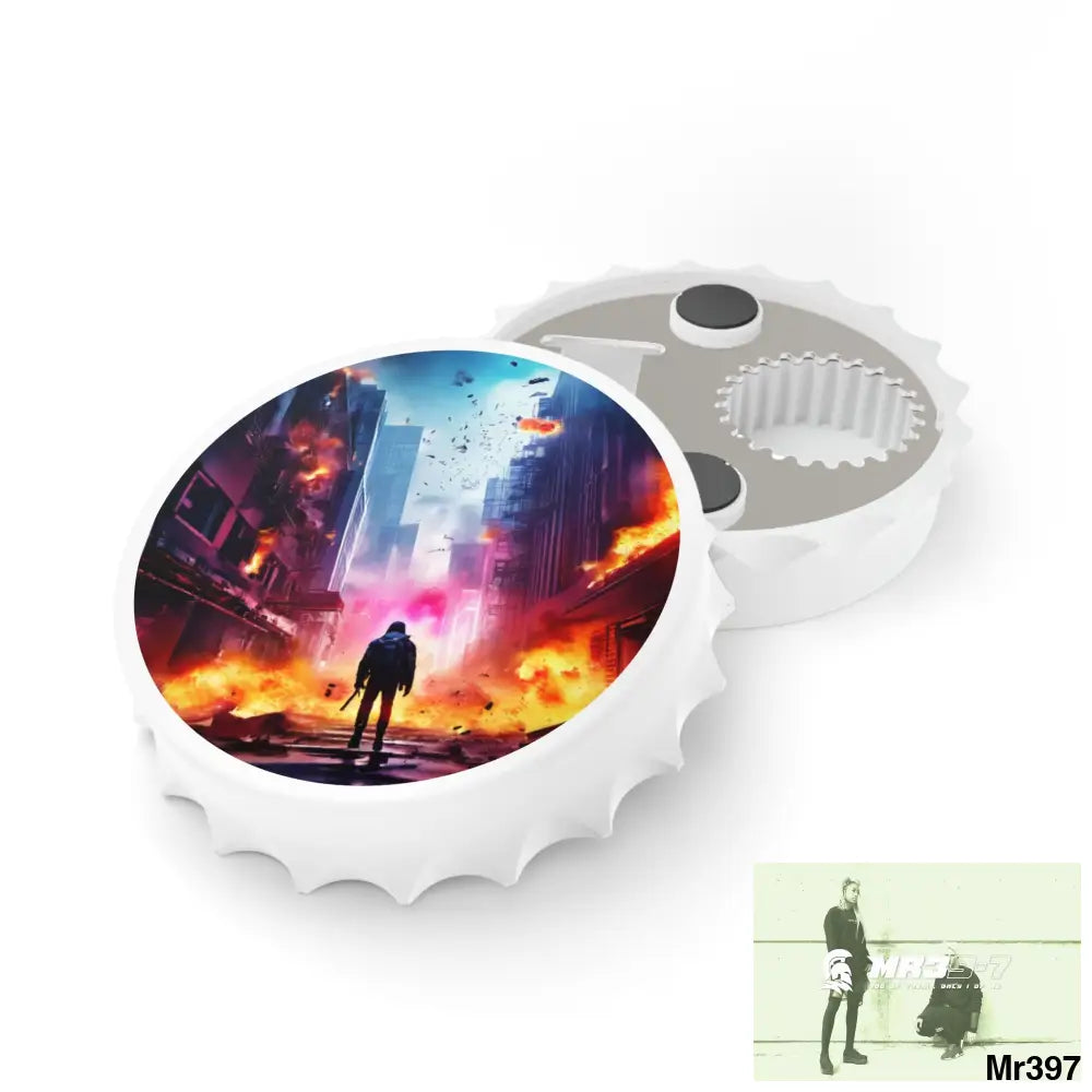 ESCAPE FROM THE BLOCK NO 13 2628 DAYS DEATH FLAT COVERT FAILURES LTD EDITION NO 22 Magnetic Bottle Opener One size