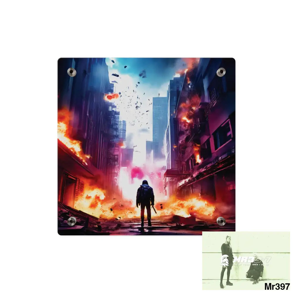 Escape from the block no 14 2628 days Death Flat Covert Failures Ltd Edition no 22 Acrylic Wall Art Panels Home Decor