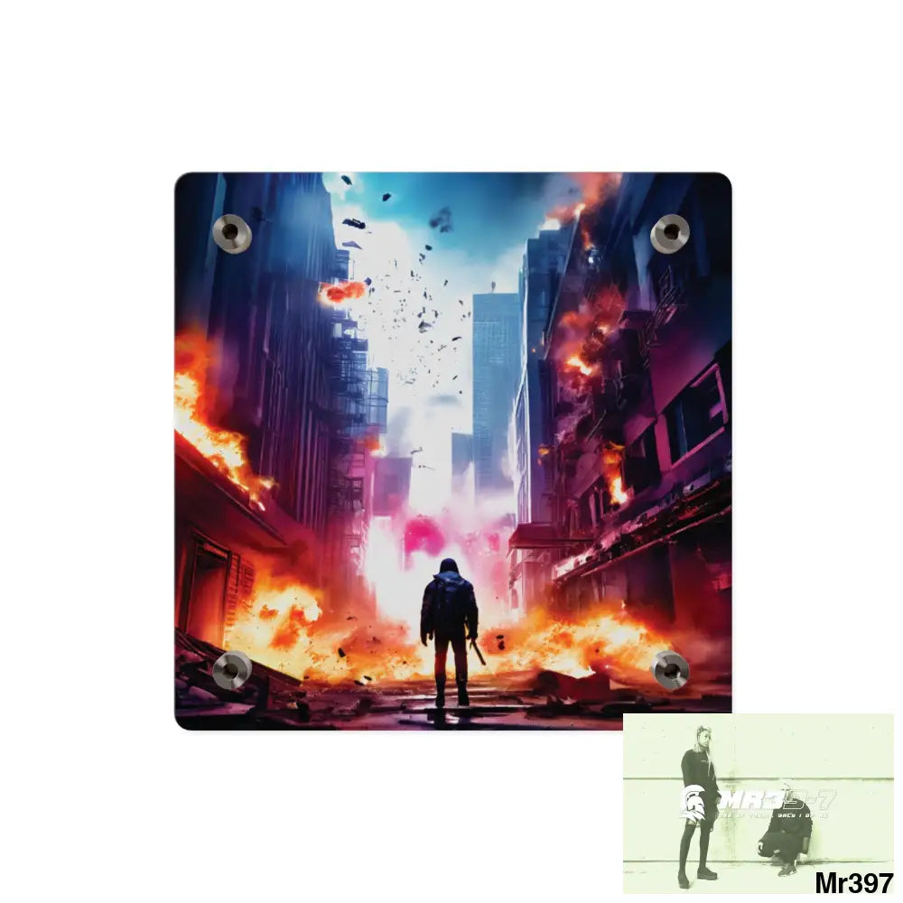 Escape from the block no 14 2628 days Death Flat Covert Failures Ltd Edition no 22 Acrylic Wall Art Panels Home Decor