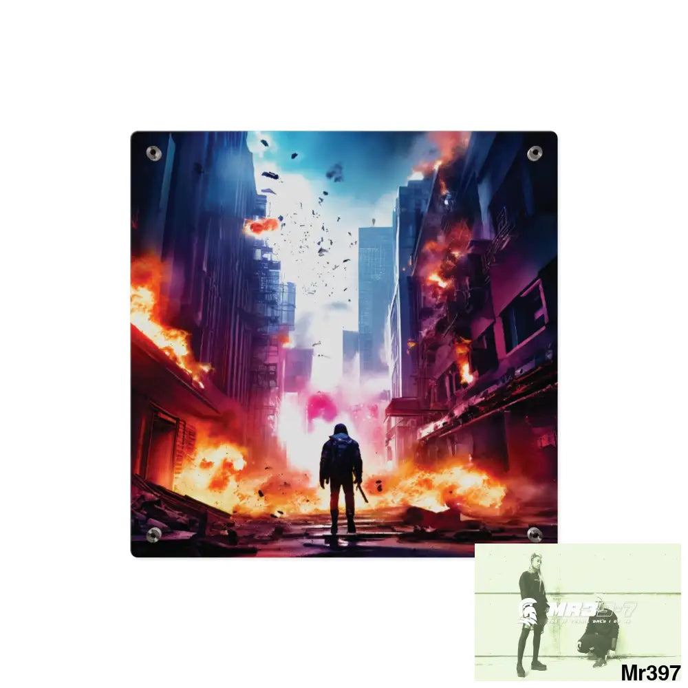 Escape from the block no 14 2628 days Death Flat Covert Failures Ltd Edition no 22 Acrylic Wall Art Panels Home Decor