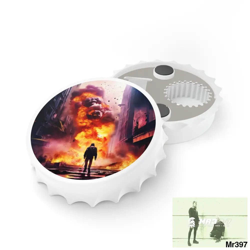 ESCAPE FROM THE BLOCK NO 14 2628 DAYS DEATH FLAT COVERT FAILURES LTD EDITION NO 22 Magnetic Bottle Opener One size