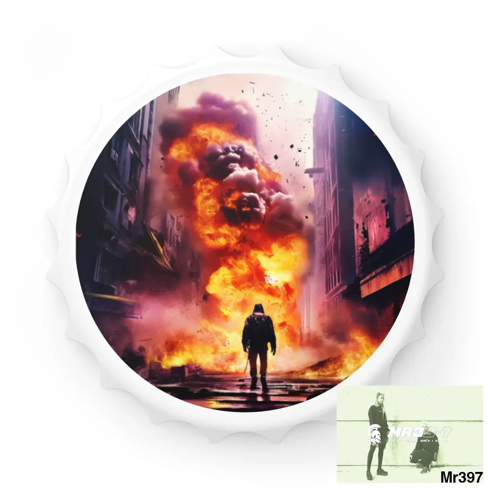 ESCAPE FROM THE BLOCK NO 14 2628 DAYS DEATH FLAT COVERT FAILURES LTD EDITION NO 22 Magnetic Bottle Opener One size