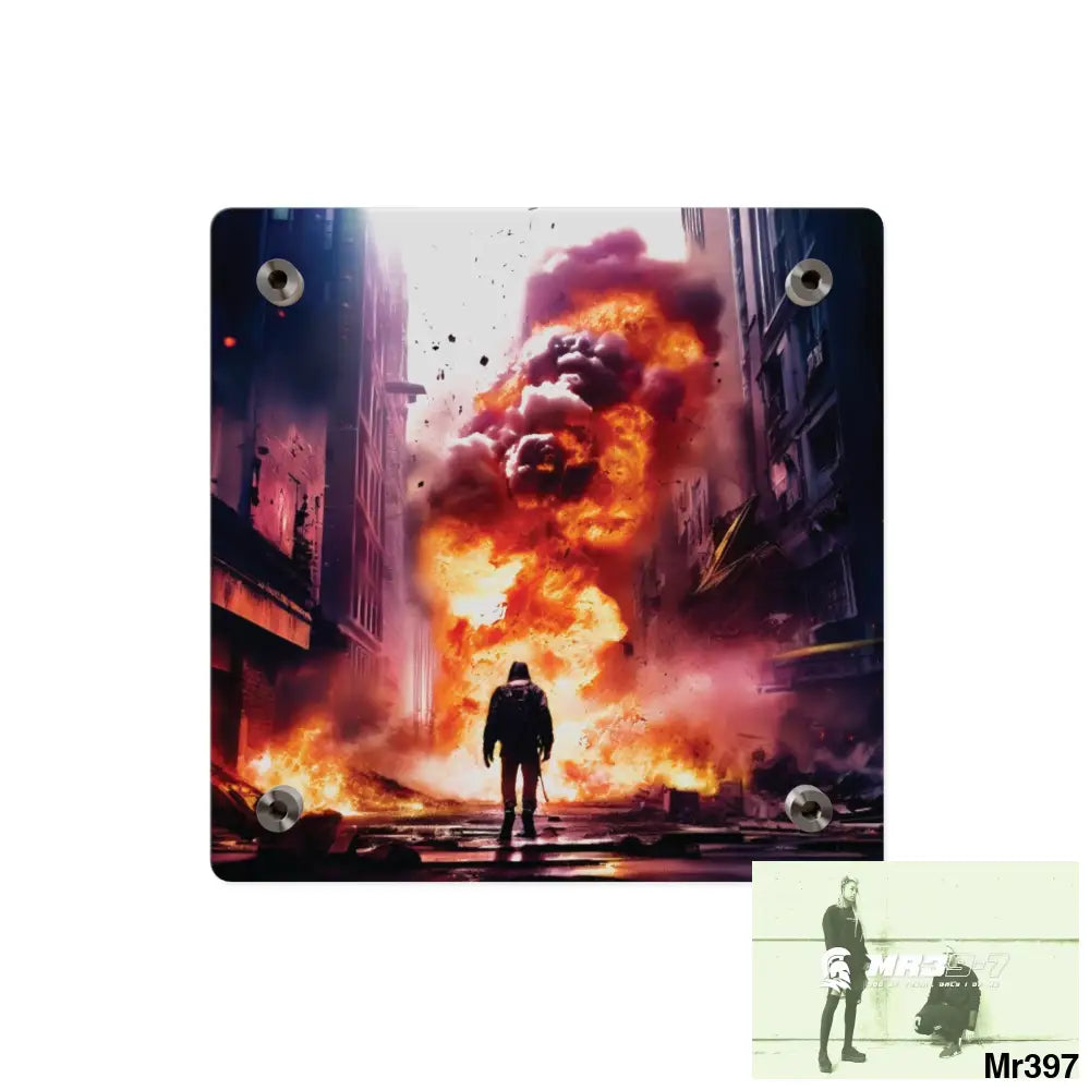 Escape from the block no 15 2628 days Death Flat Covert Failures Ltd Edition no 22 Acrylic Wall Art Panels Home Decor