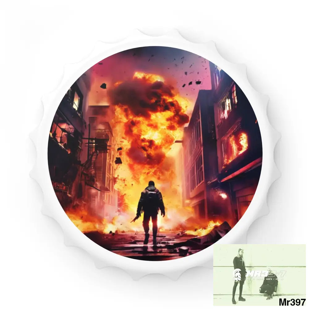 ESCAPE FROM THE BLOCK NO 15 2628 DAYS DEATH FLAT COVERT FAILURES LTD EDITION NO 22 Magnetic Bottle Opener One size