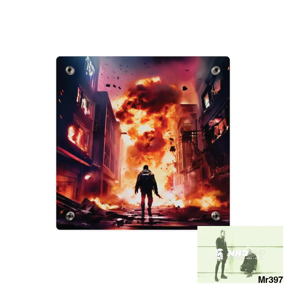 Escape from the block no 16 2628 days Death Flat Covert Failures Ltd Edition no 22 Acrylic Wall Art Panels Home Decor