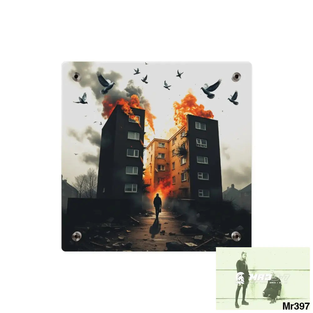 Escape from the block no 2 2628 days Death Flat Covert Failures Ltd Edition no 22 Acrylic Wall Art Panels Home Decor