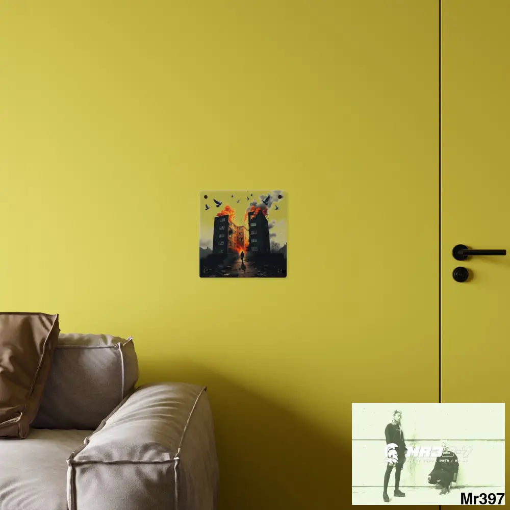 Escape from the block no 2 2628 days Death Flat Covert Failures Ltd Edition no 22 Acrylic Wall Art Panels Home Decor