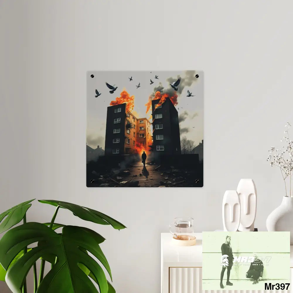 Escape from the block no 2 2628 days Death Flat Covert Failures Ltd Edition no 22 Acrylic Wall Art Panels Home Decor