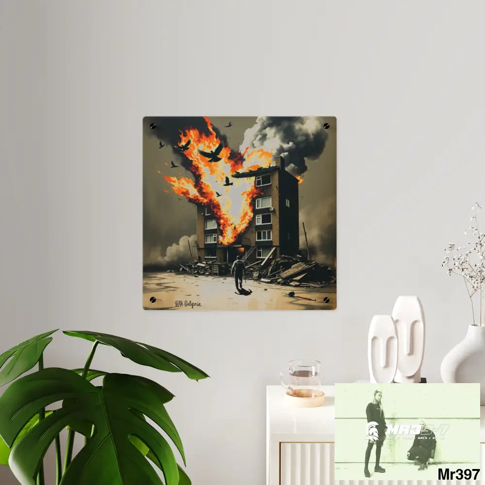 Escape from the block no 3 2628 days Death Flat Covert Failures Ltd Edition no 22 Acrylic Wall Art Panels Home Decor