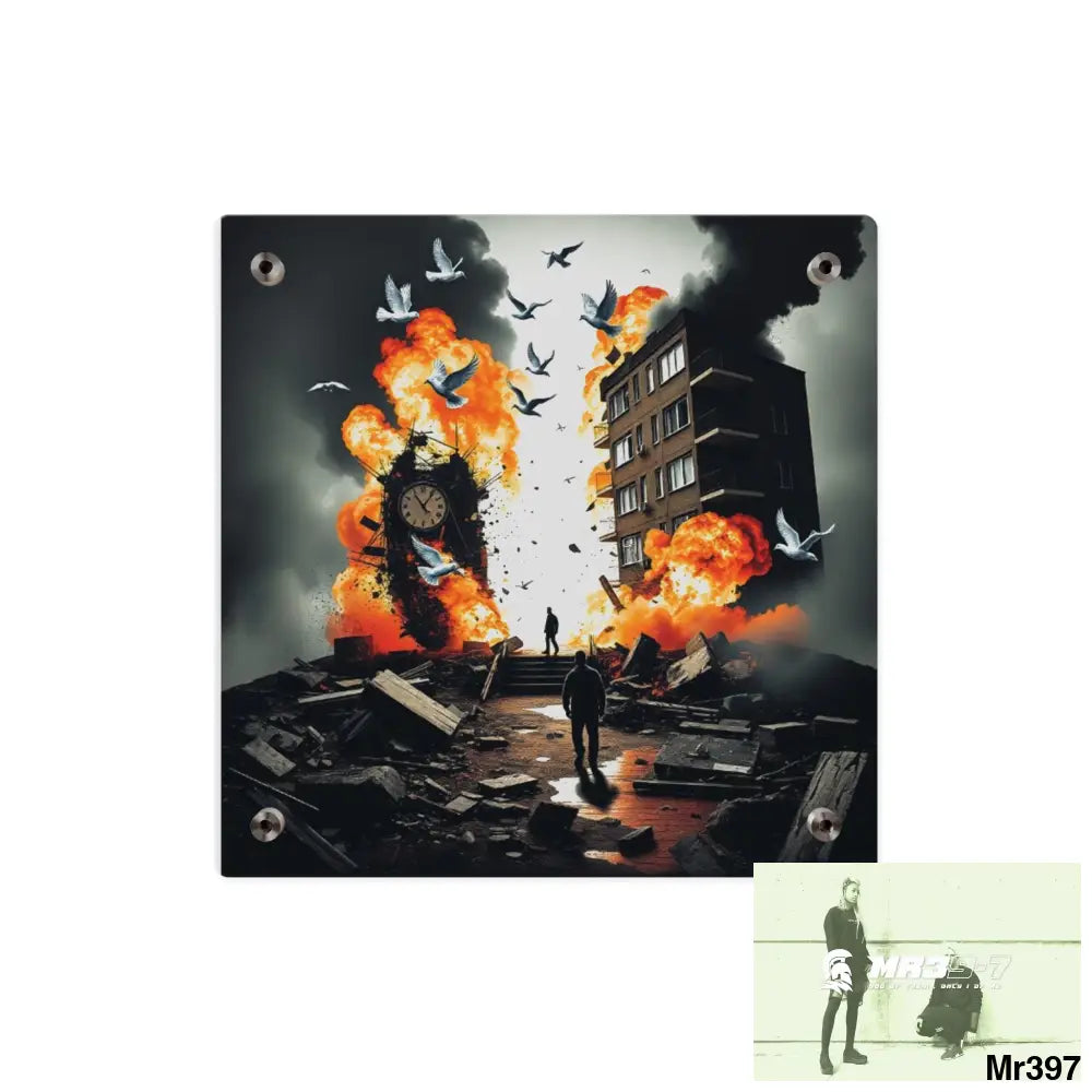 Escape from the block no 4 2628 days Death Flat Covert Failures Ltd Edition no 22 Acrylic Wall Art Panels Home Decor